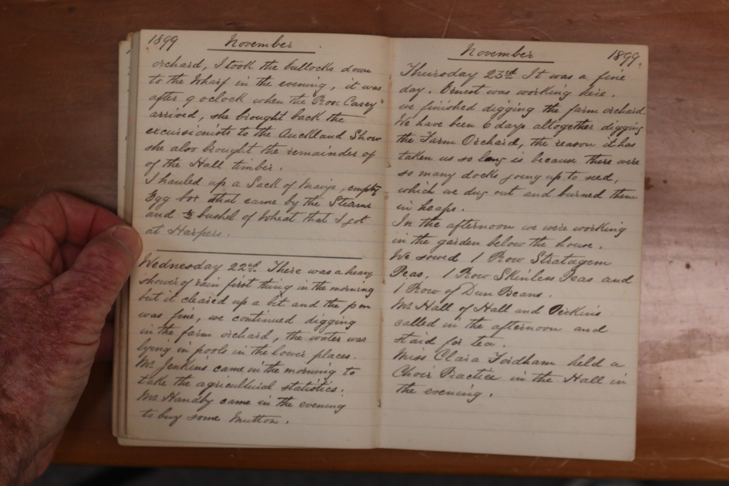 Original CS Clarke diary page