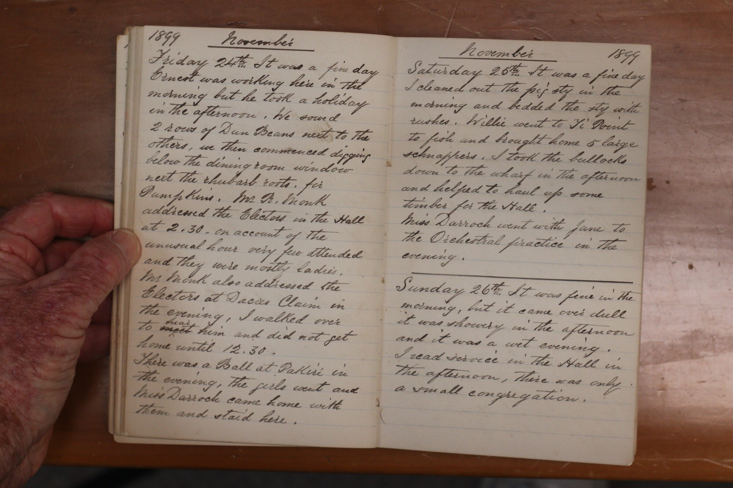 Original CS Clarke diary page