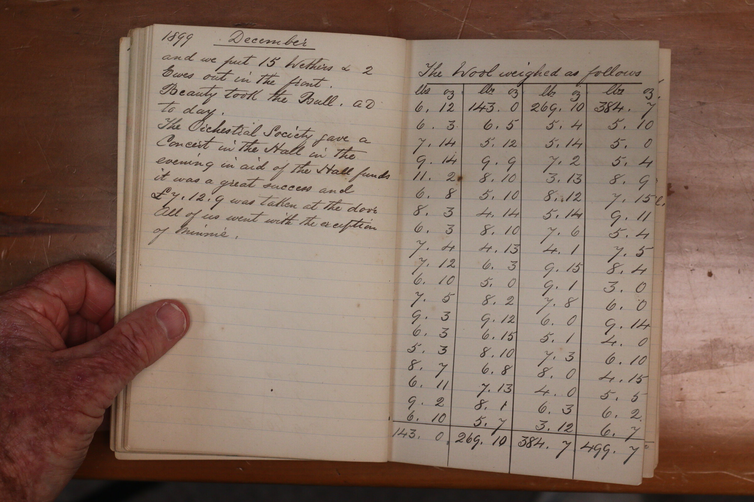 Original CS Clarke diary page