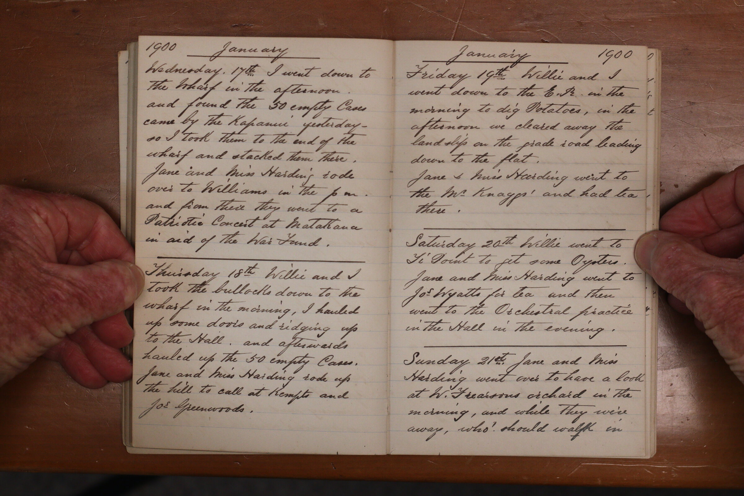 Original CS Clarke diary page