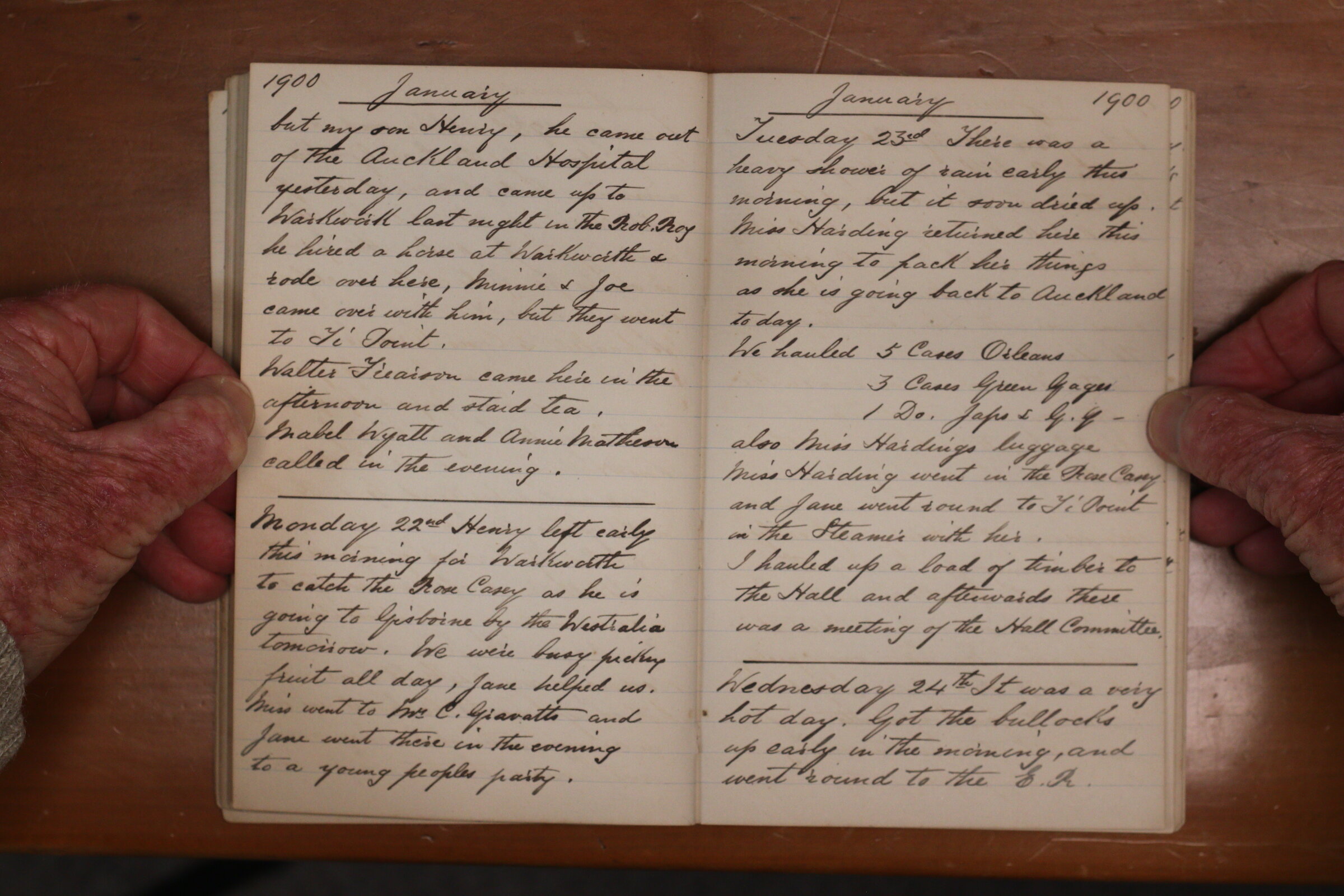 Original CS Clarke diary page