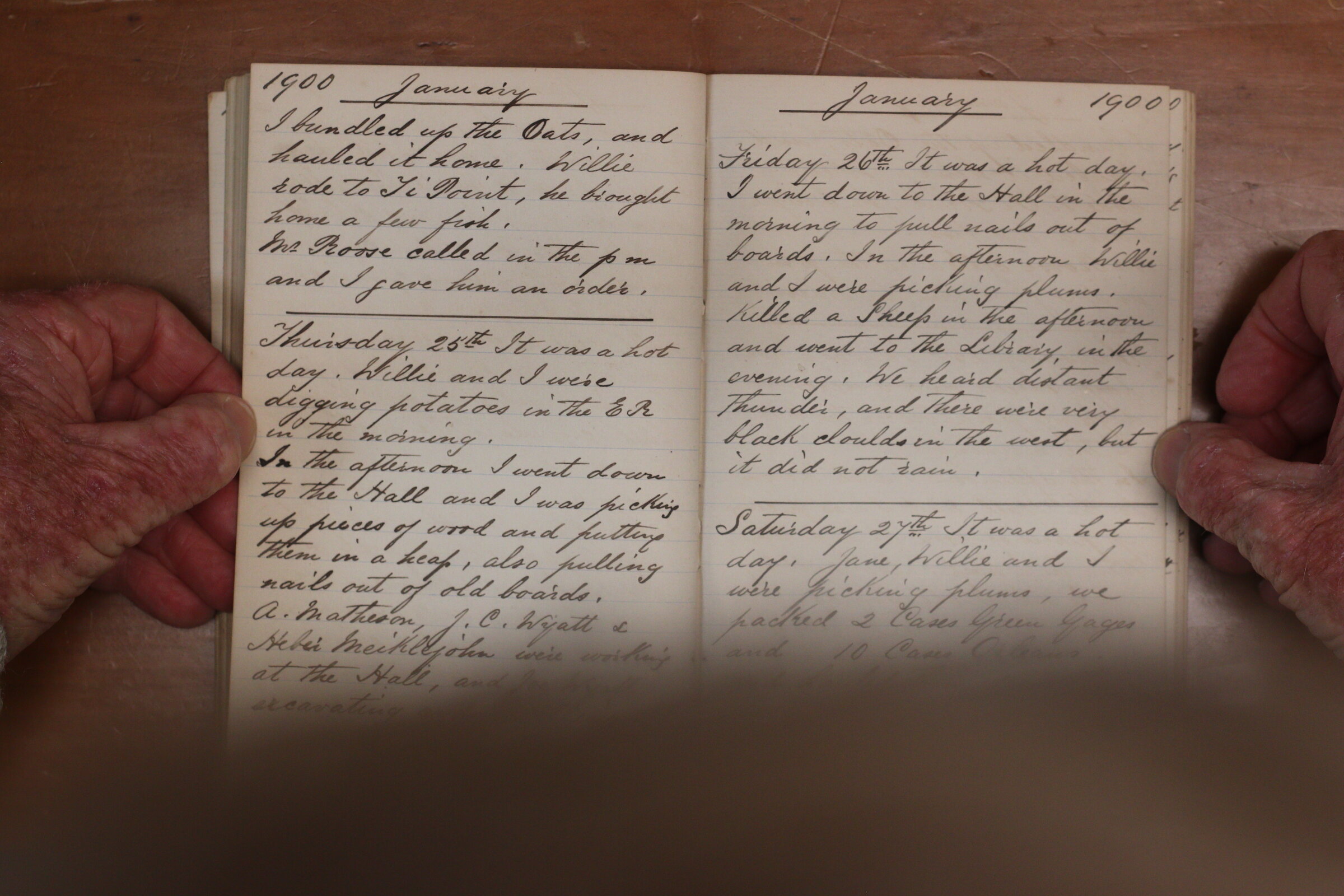 Original CS Clarke diary page