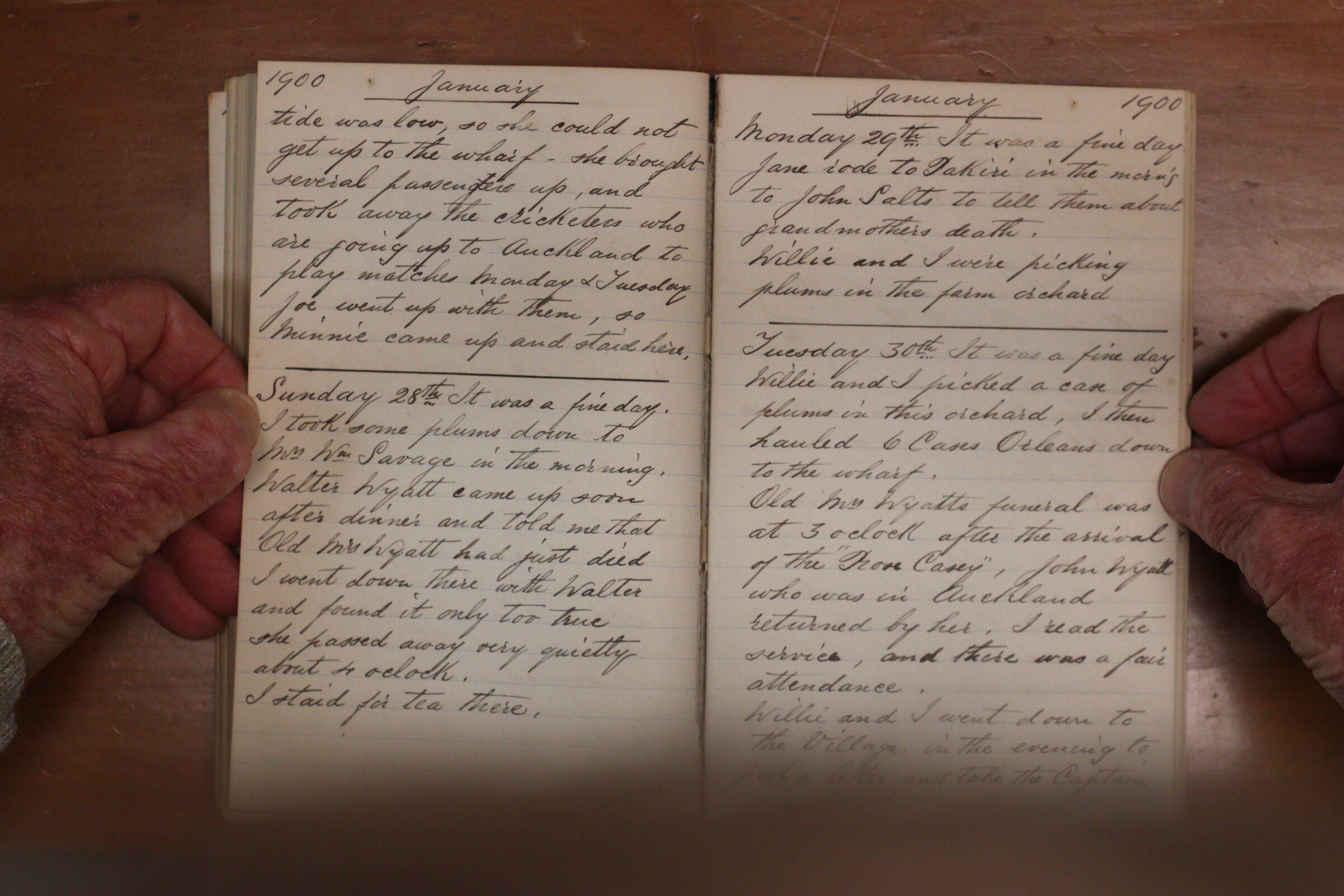 Original CS Clarke diary page