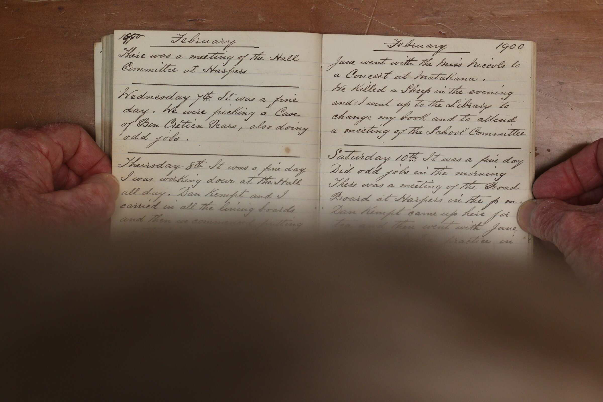Original CS Clarke diary page