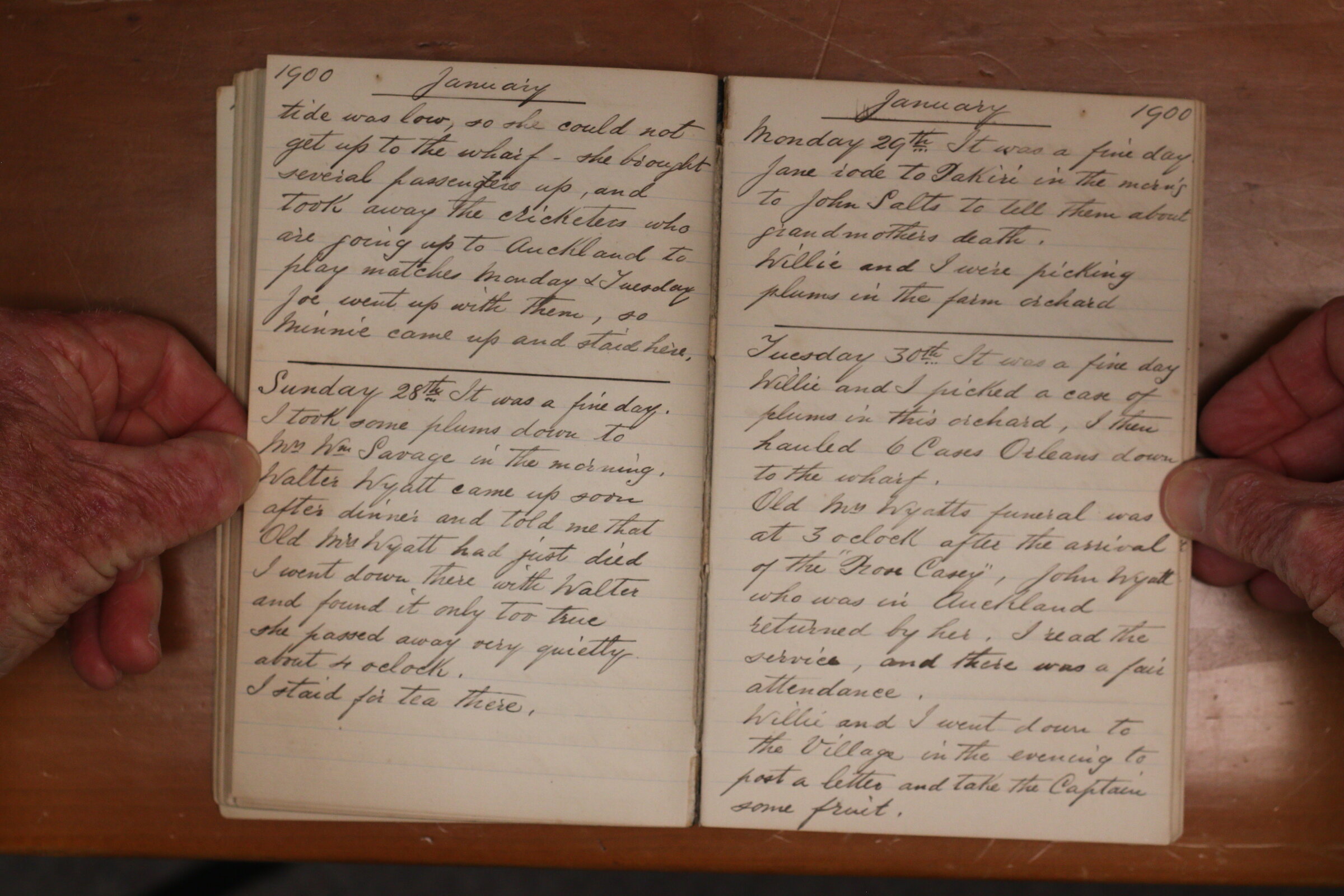 Original CS Clarke diary page