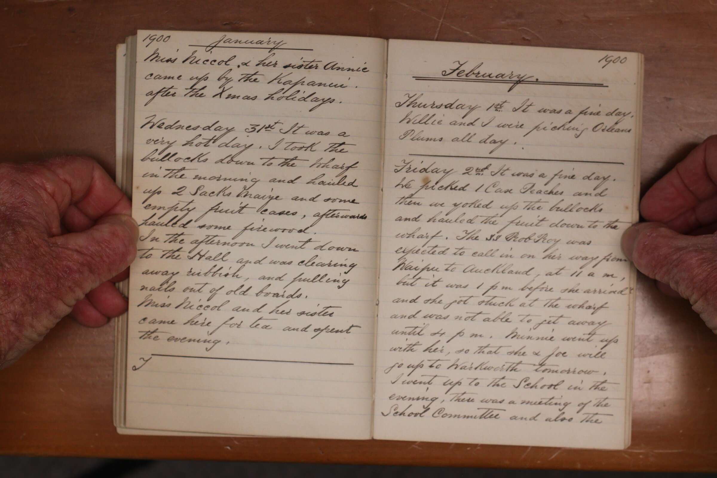 Original CS Clarke diary page