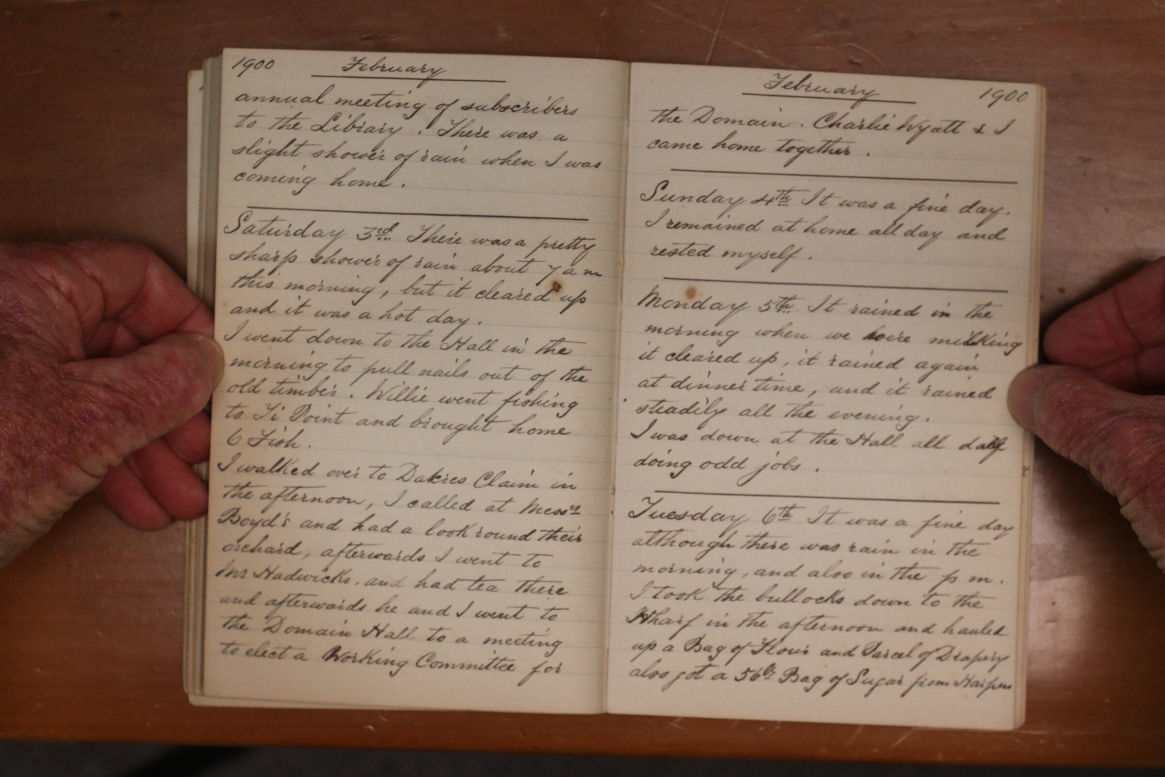 Original CS Clarke diary page