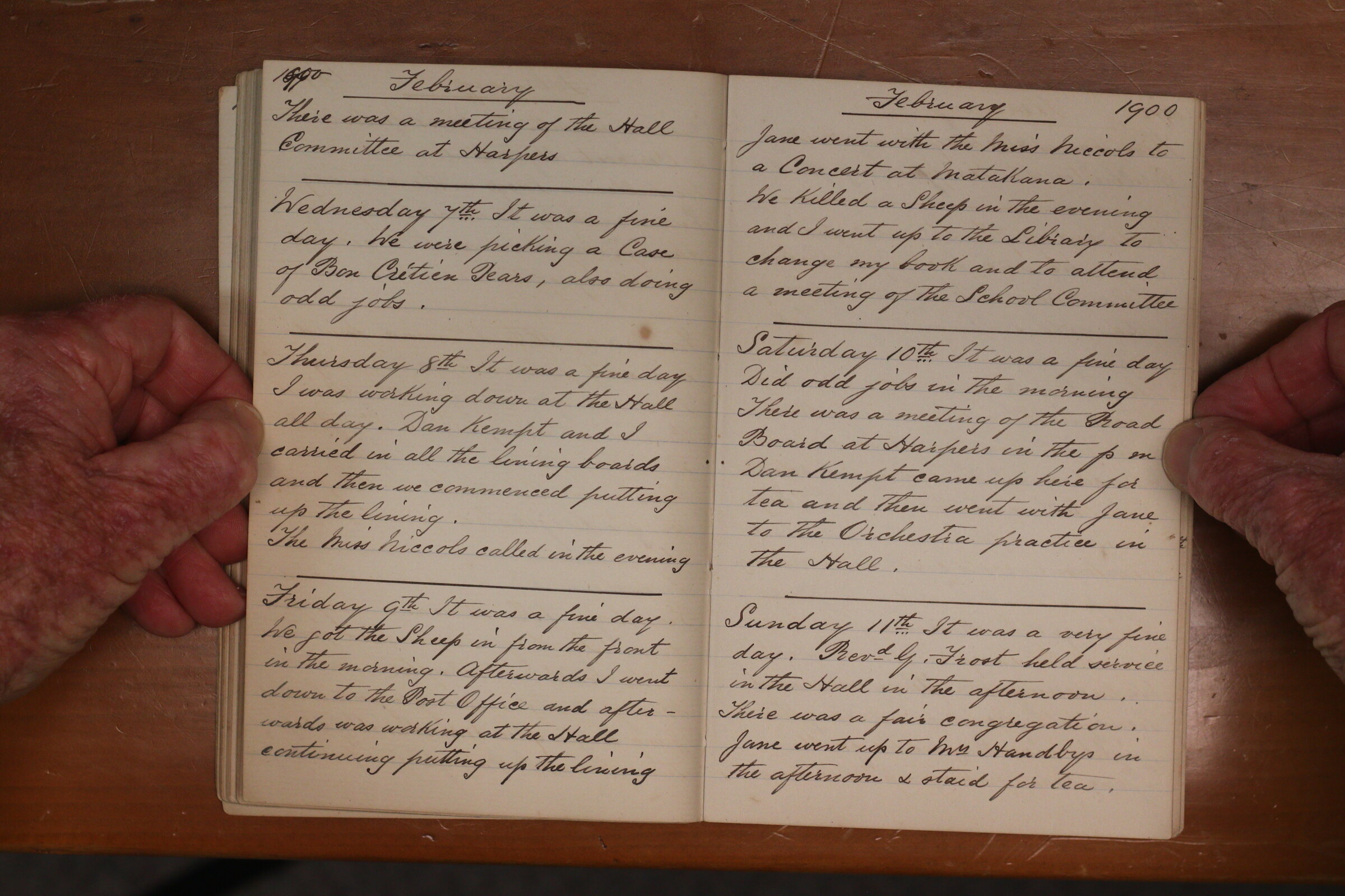 Original CS Clarke diary page