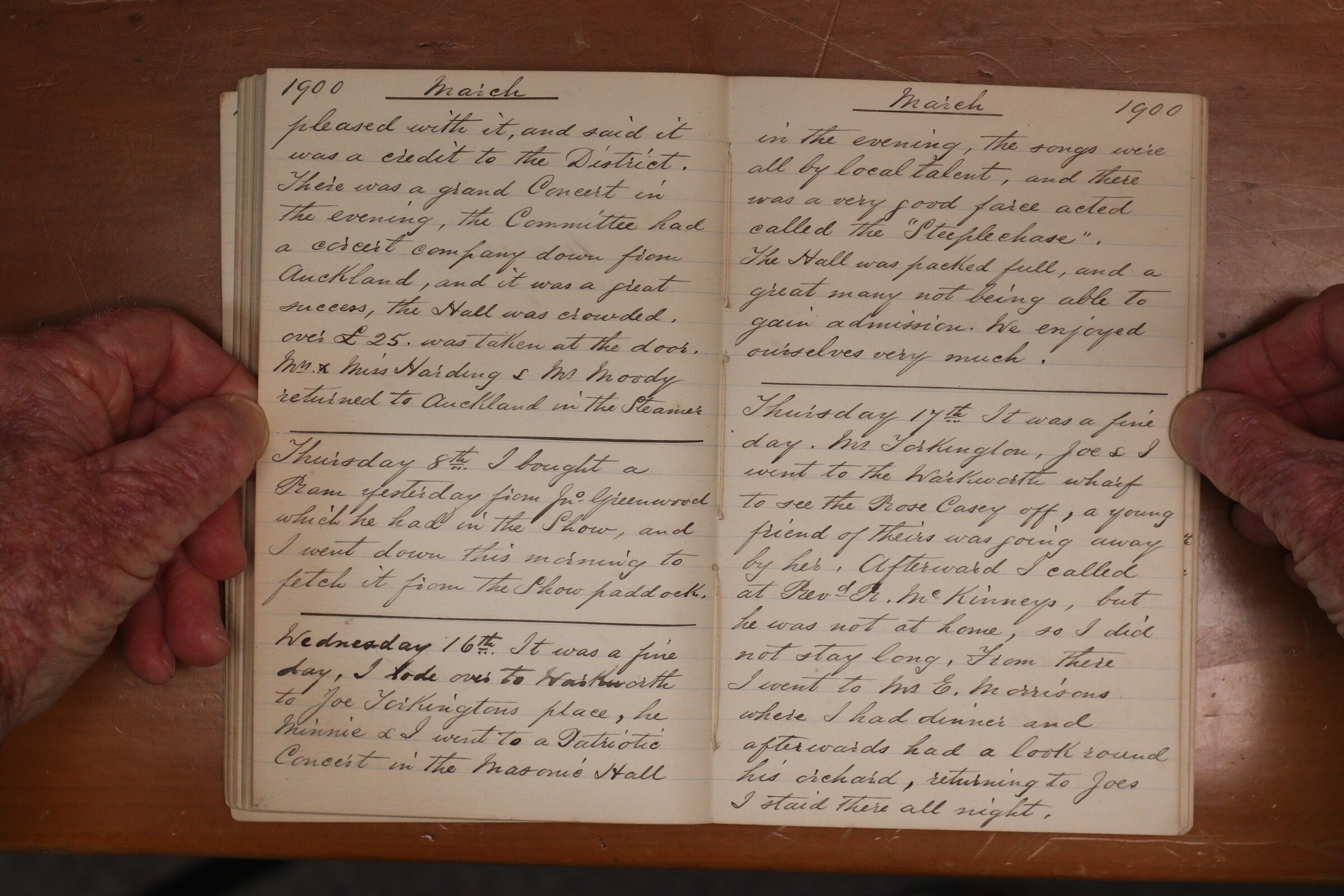 Original CS Clarke diary page