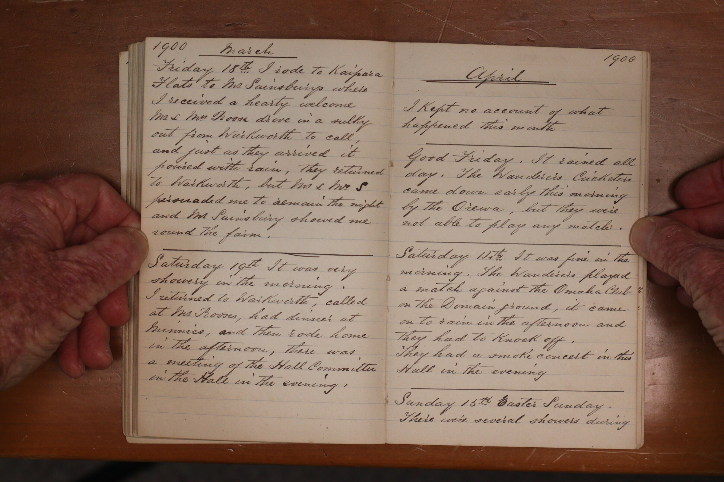 Original CS Clarke diary page