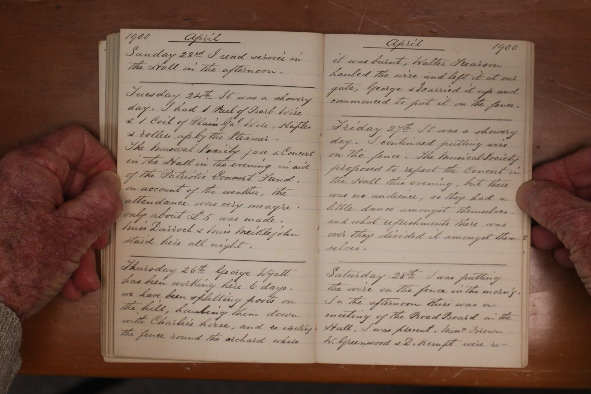 Original CS Clarke diary page