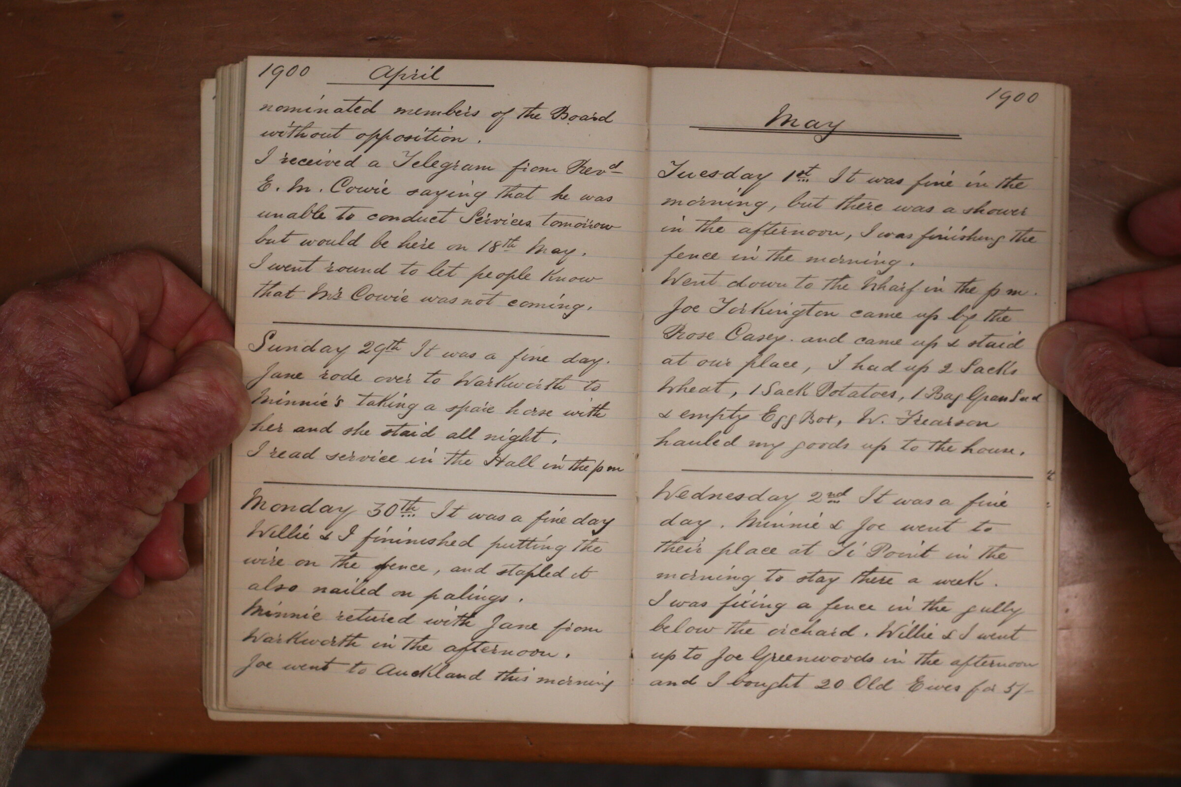 Original CS Clarke diary page