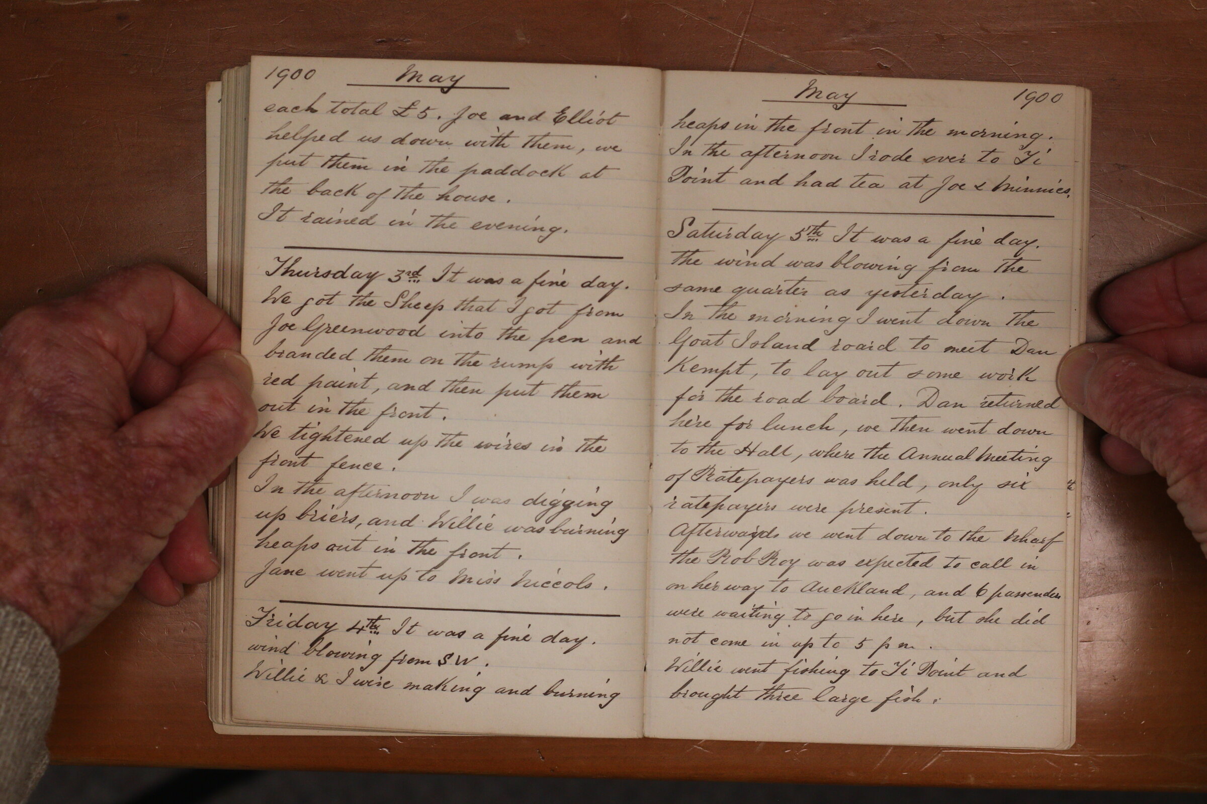 Original CS Clarke diary page