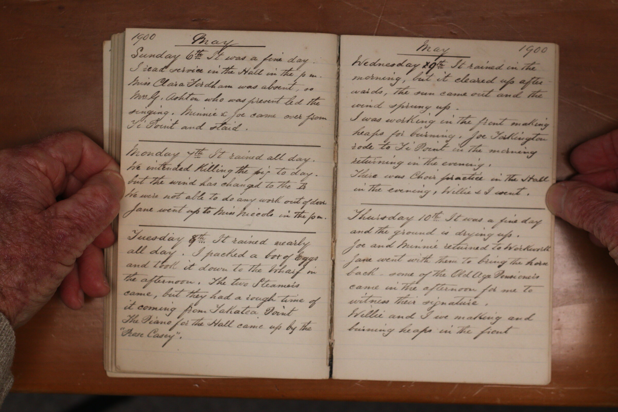 Original CS Clarke diary page
