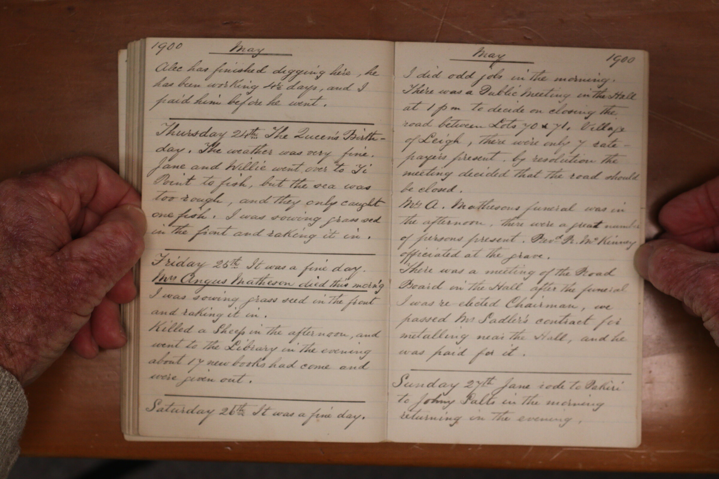Original CS Clarke diary page