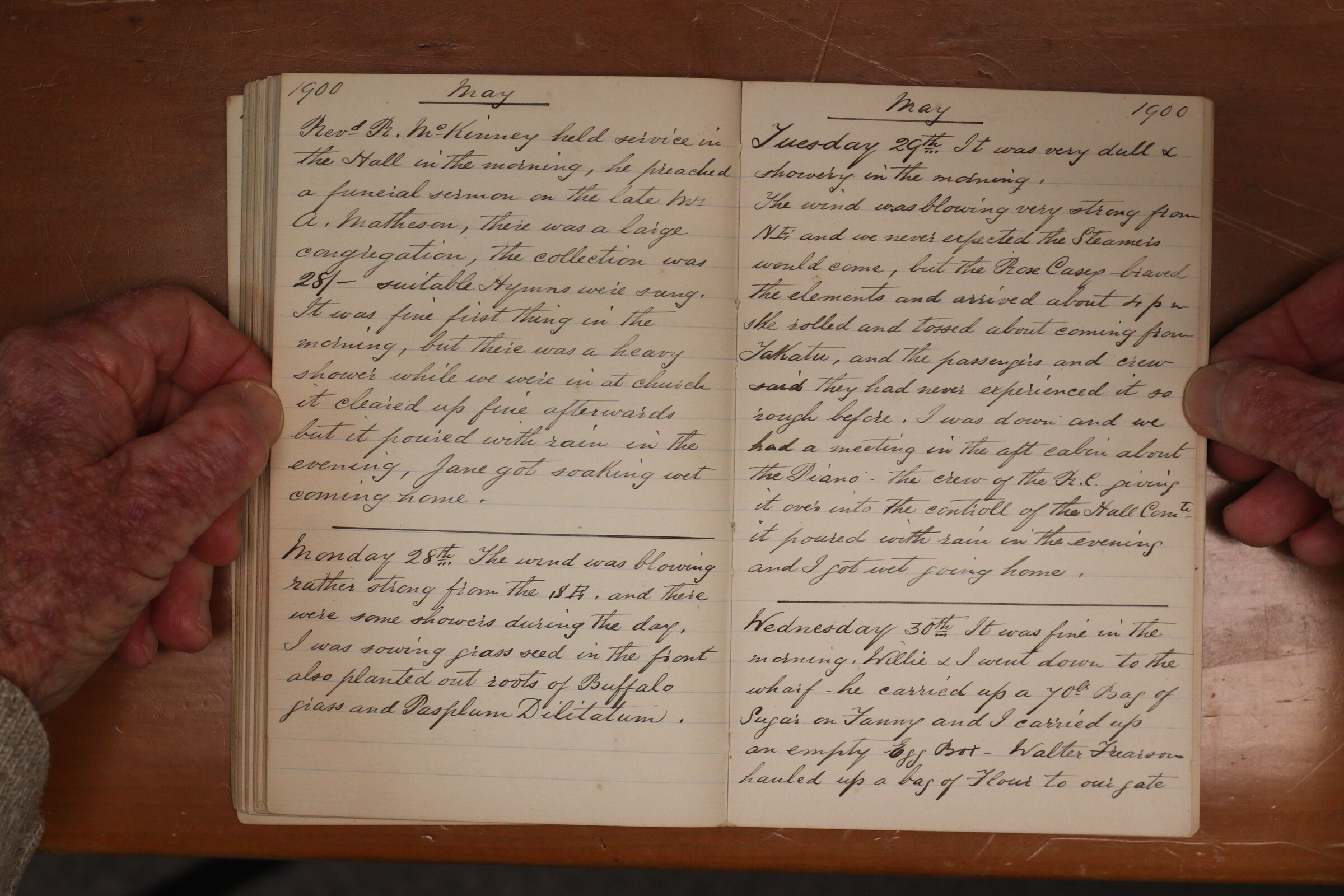 Original CS Clarke diary page