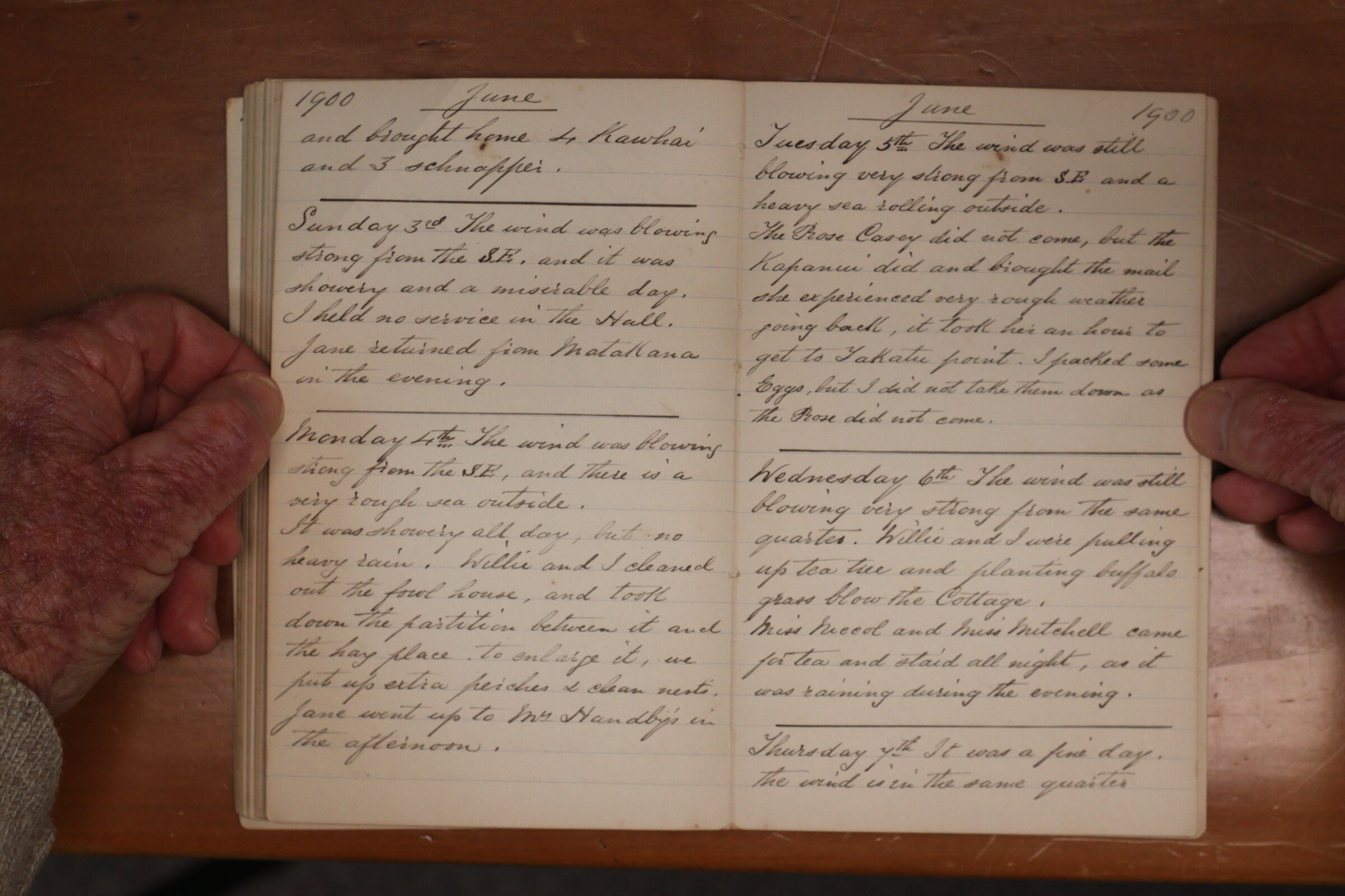 Original CS Clarke diary page