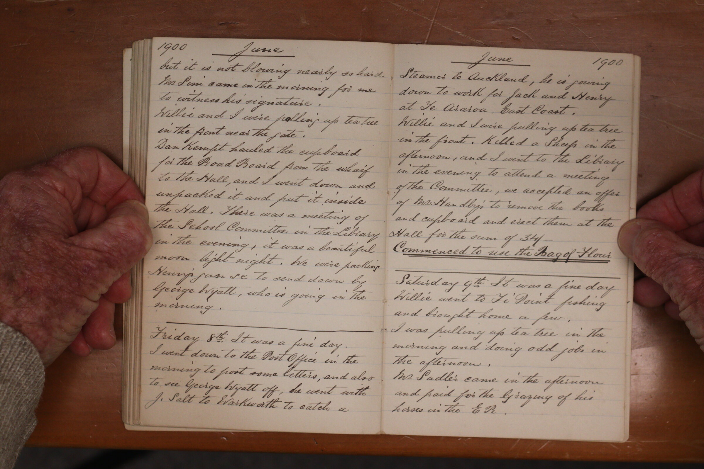 Original CS Clarke diary page