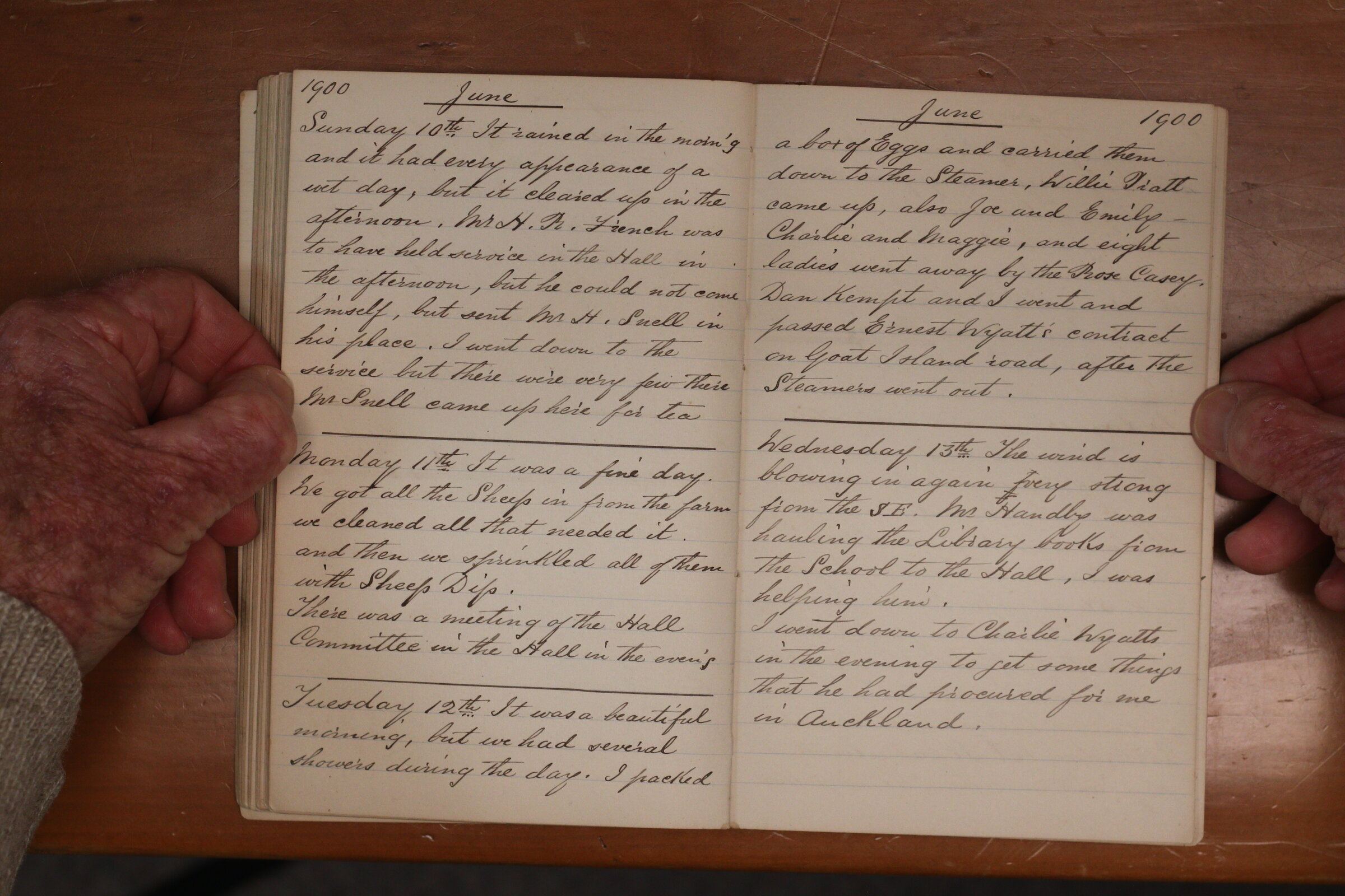 Original CS Clarke diary page