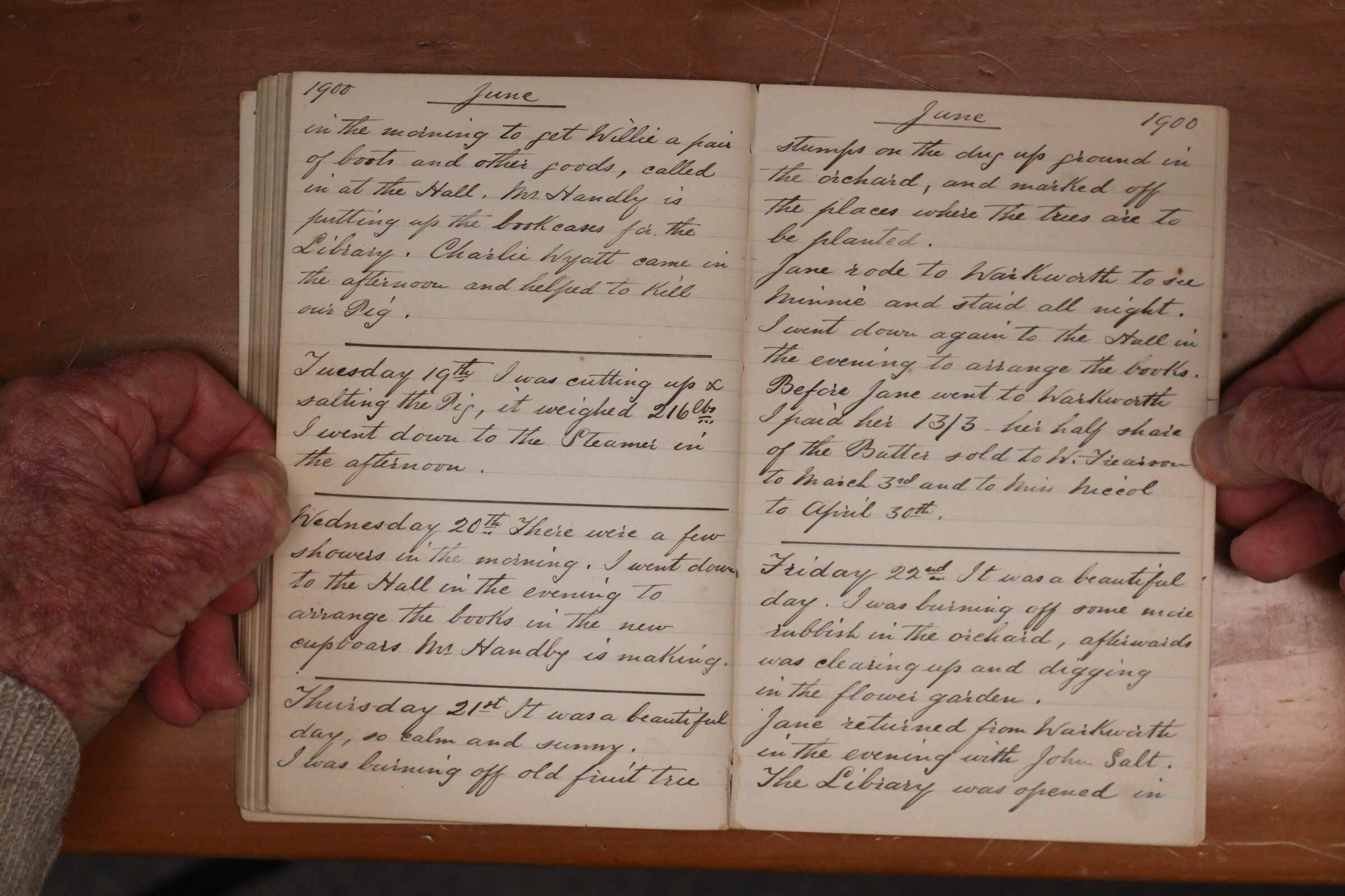 Original CS Clarke diary page