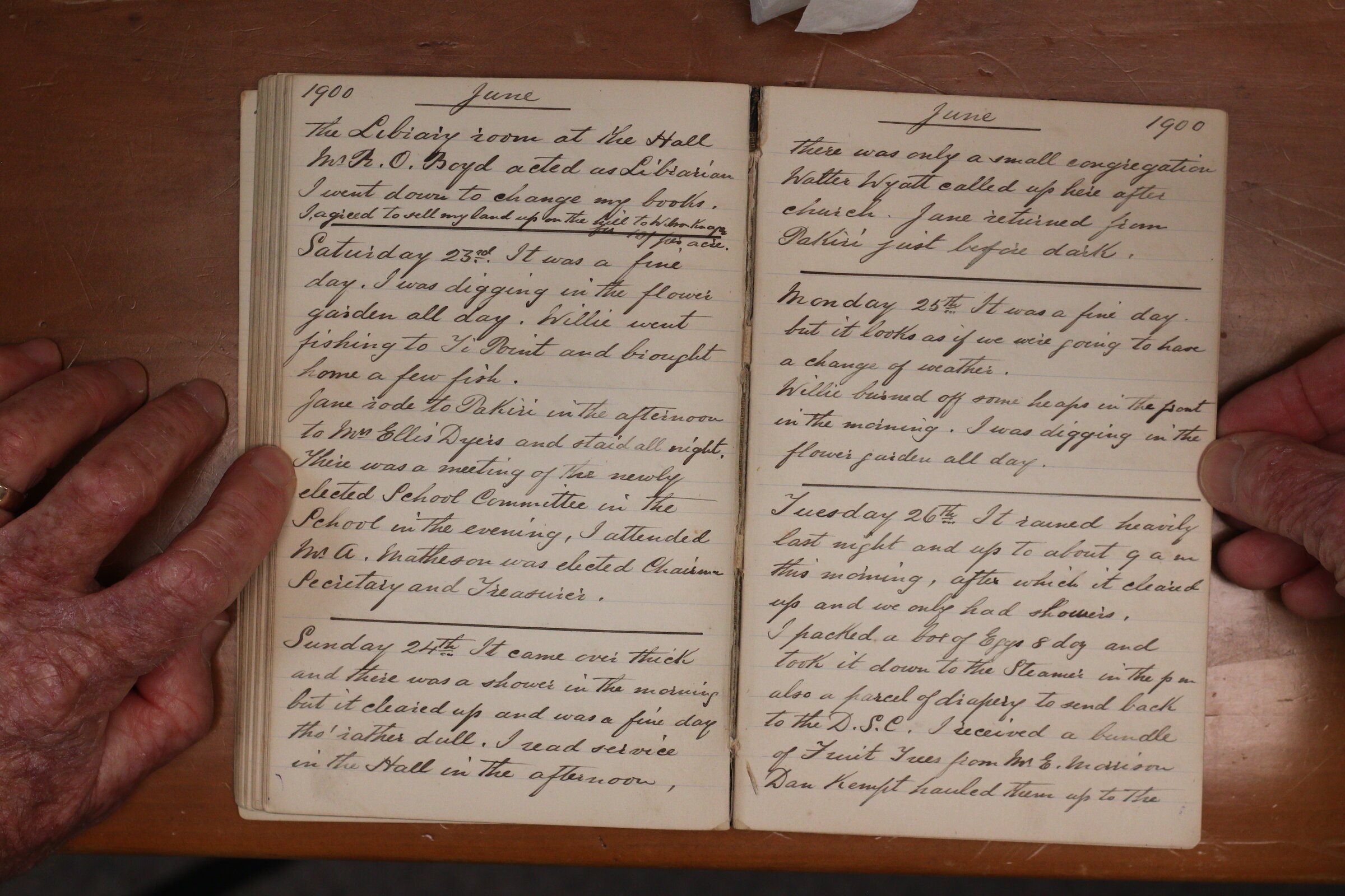 Original CS Clarke diary page