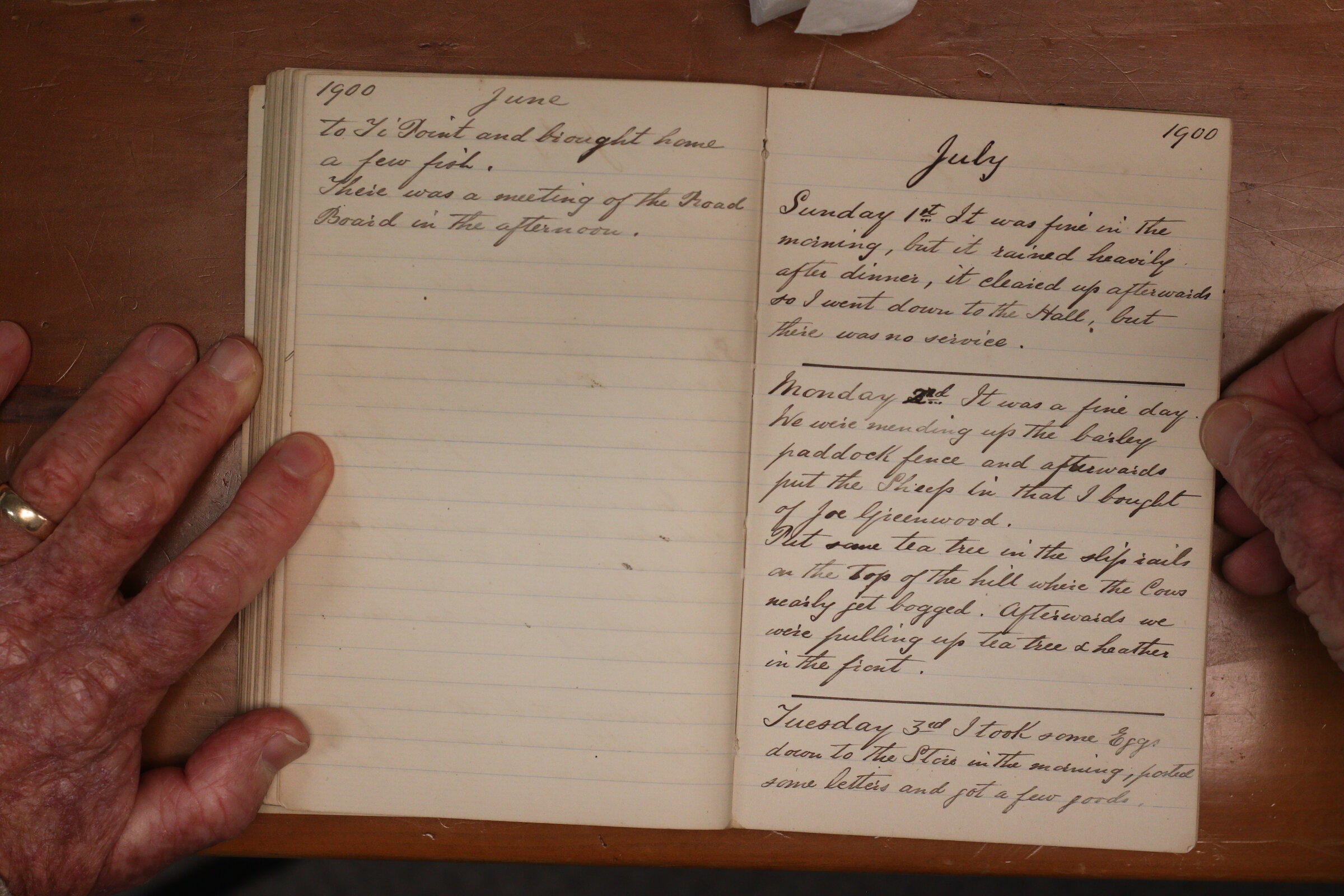 Original CS Clarke diary page