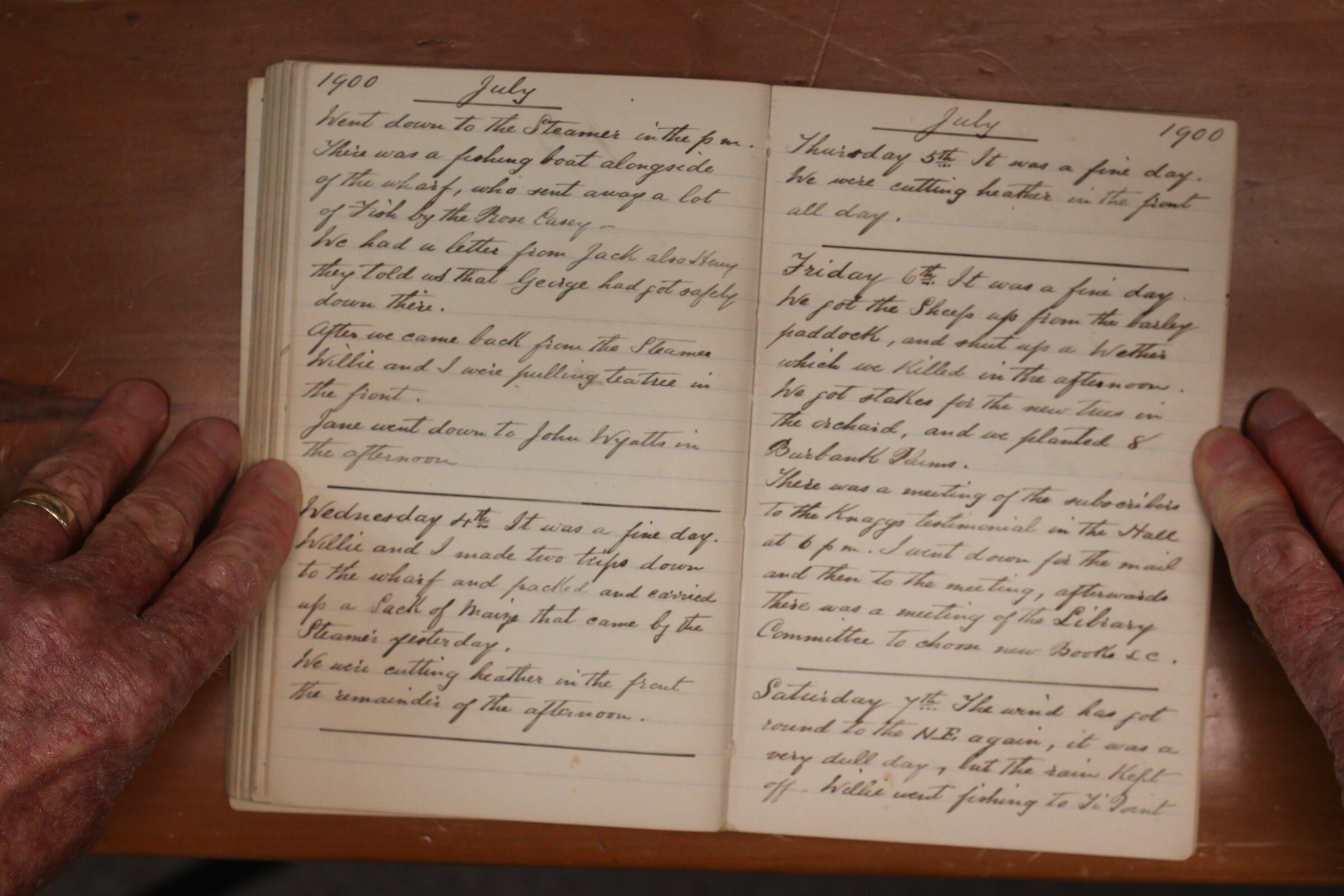Original CS Clarke diary page
