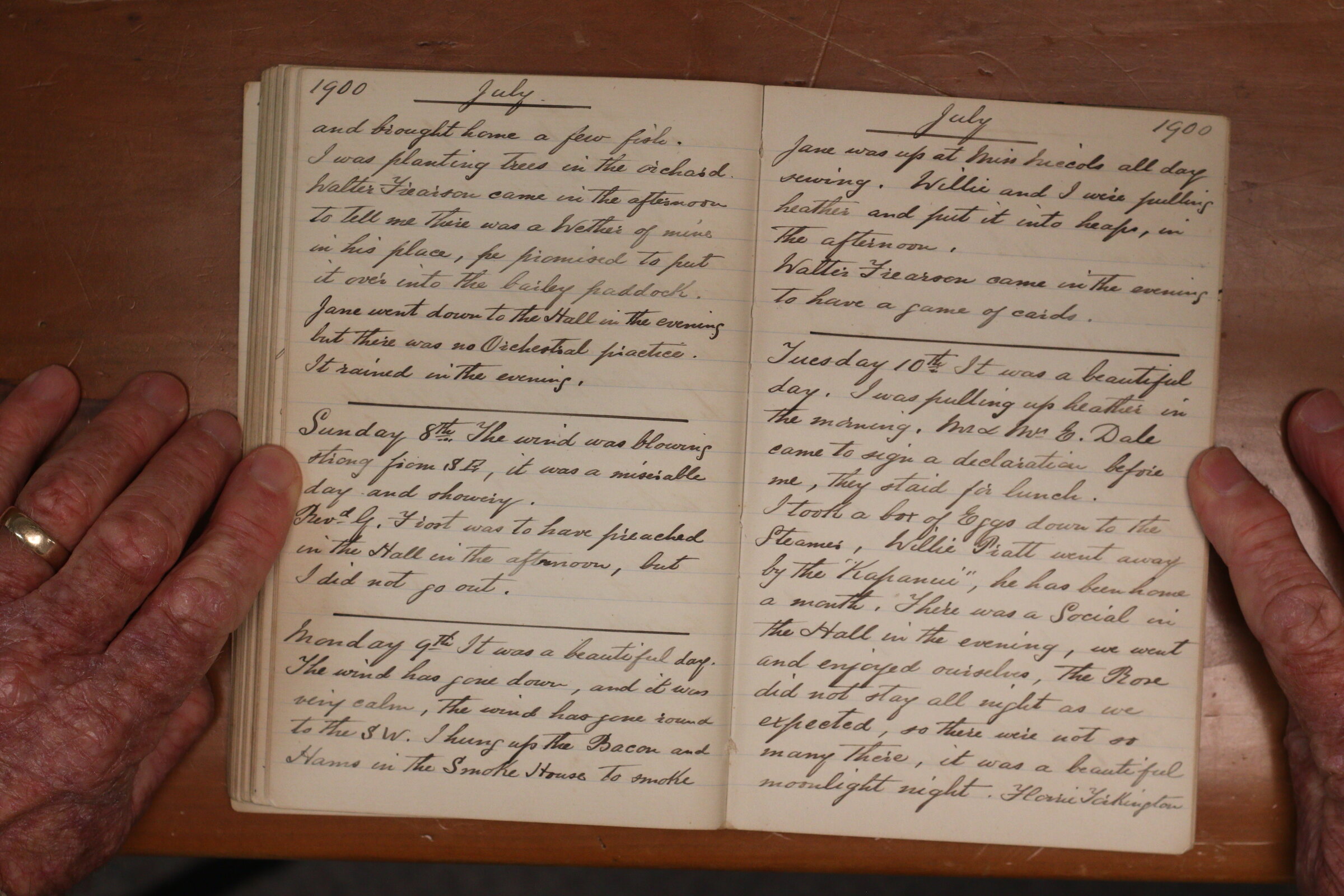 Original CS Clarke diary page