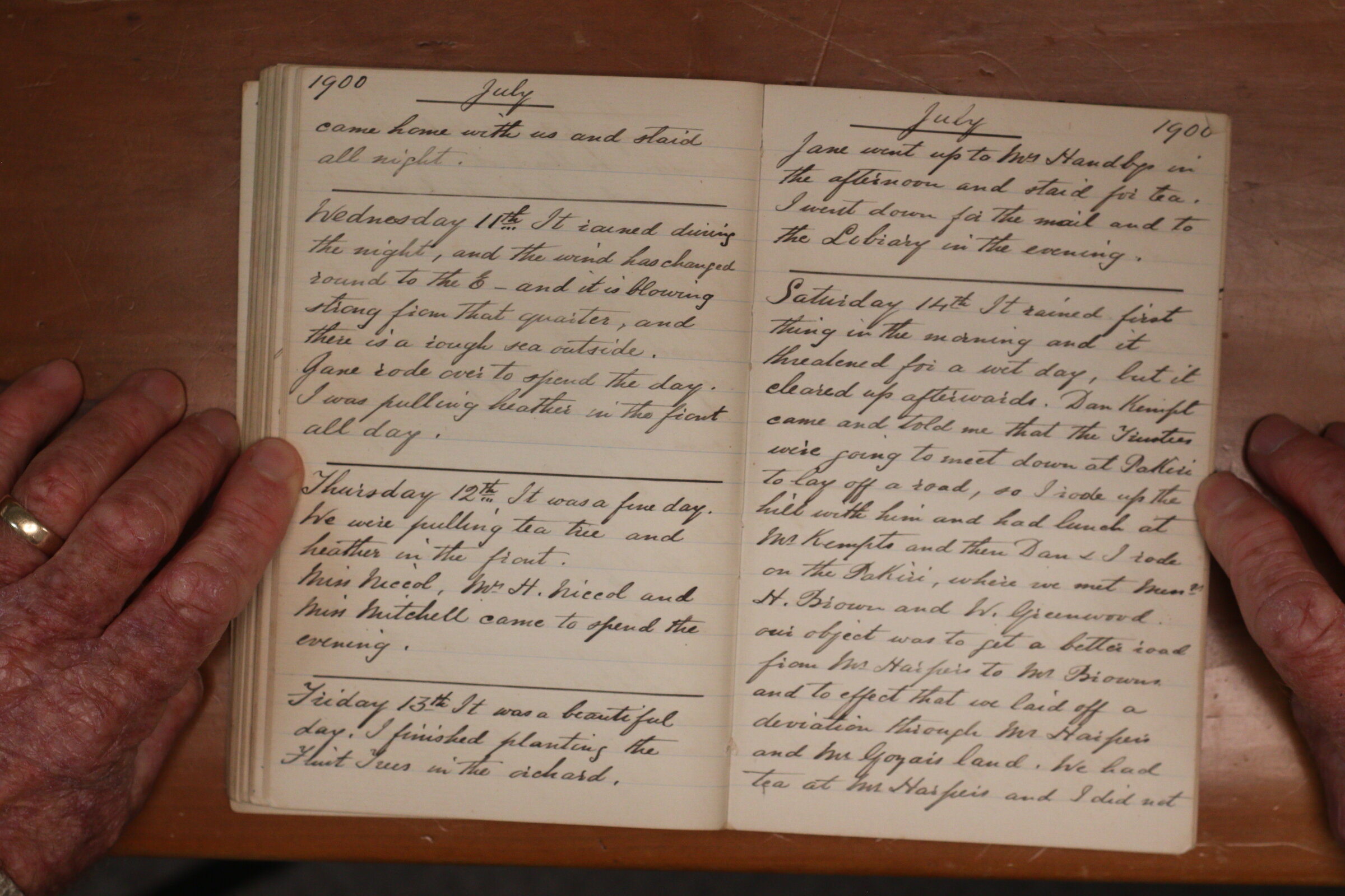 Original CS Clarke diary page