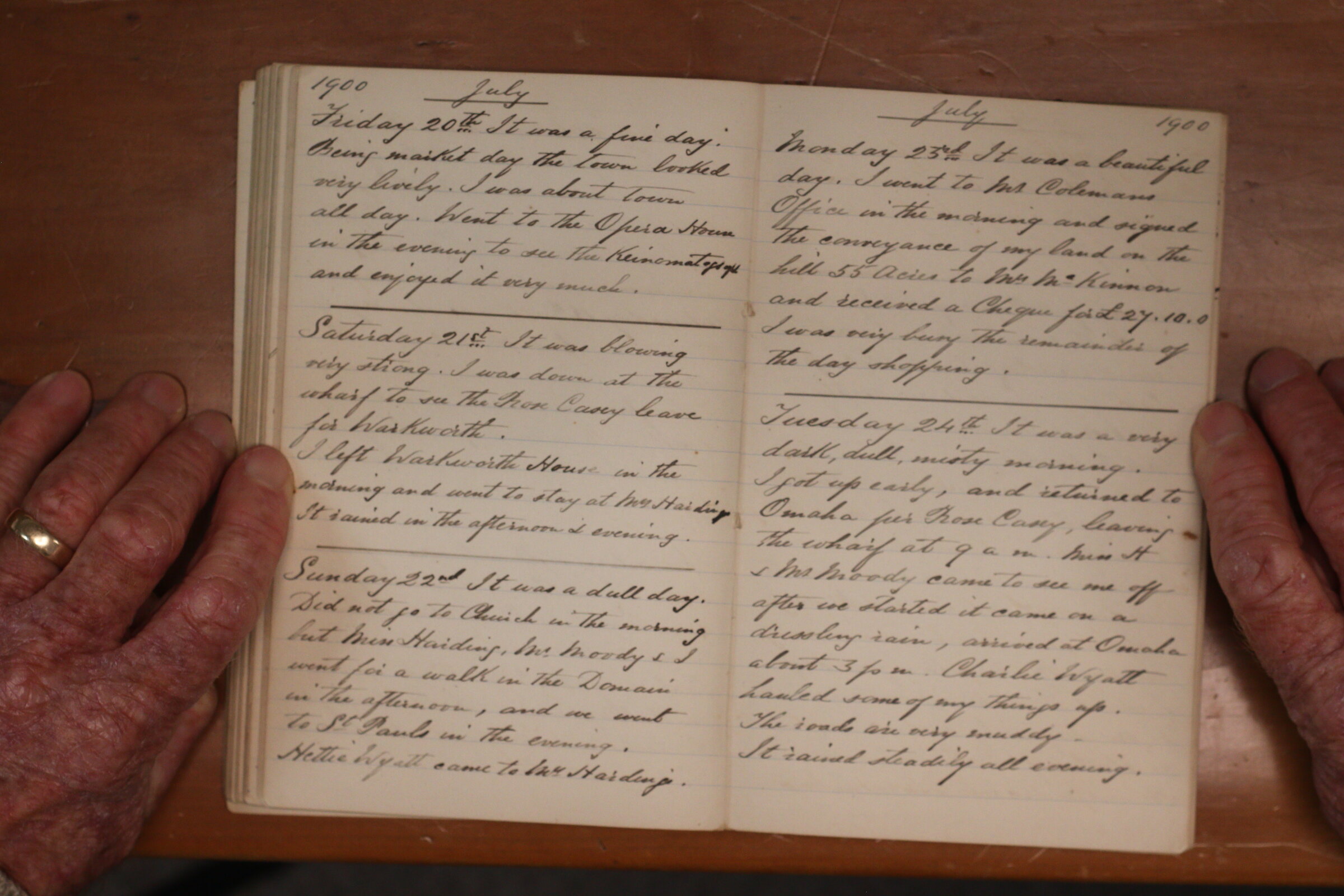Original CS Clarke diary page