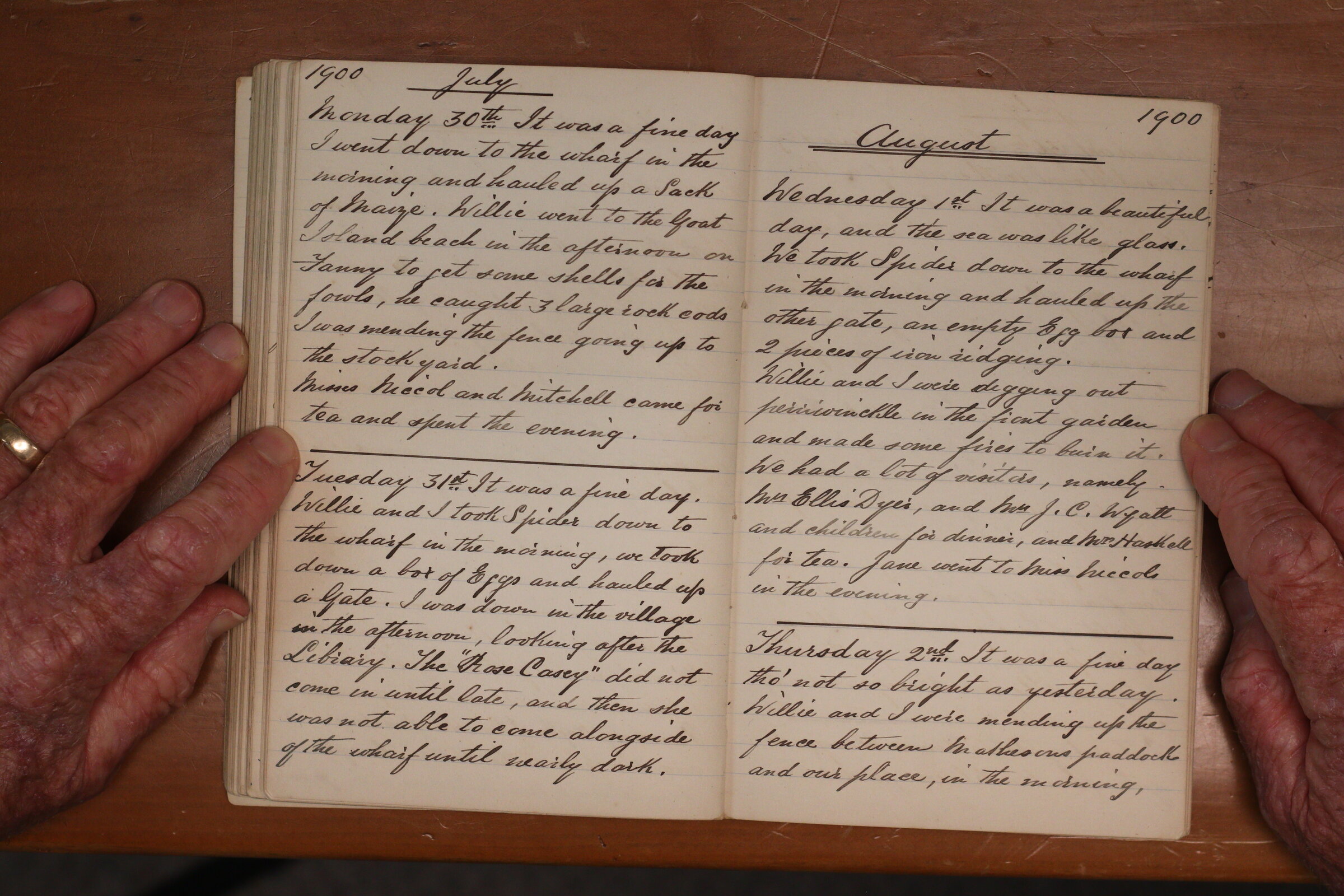 Original CS Clarke diary page