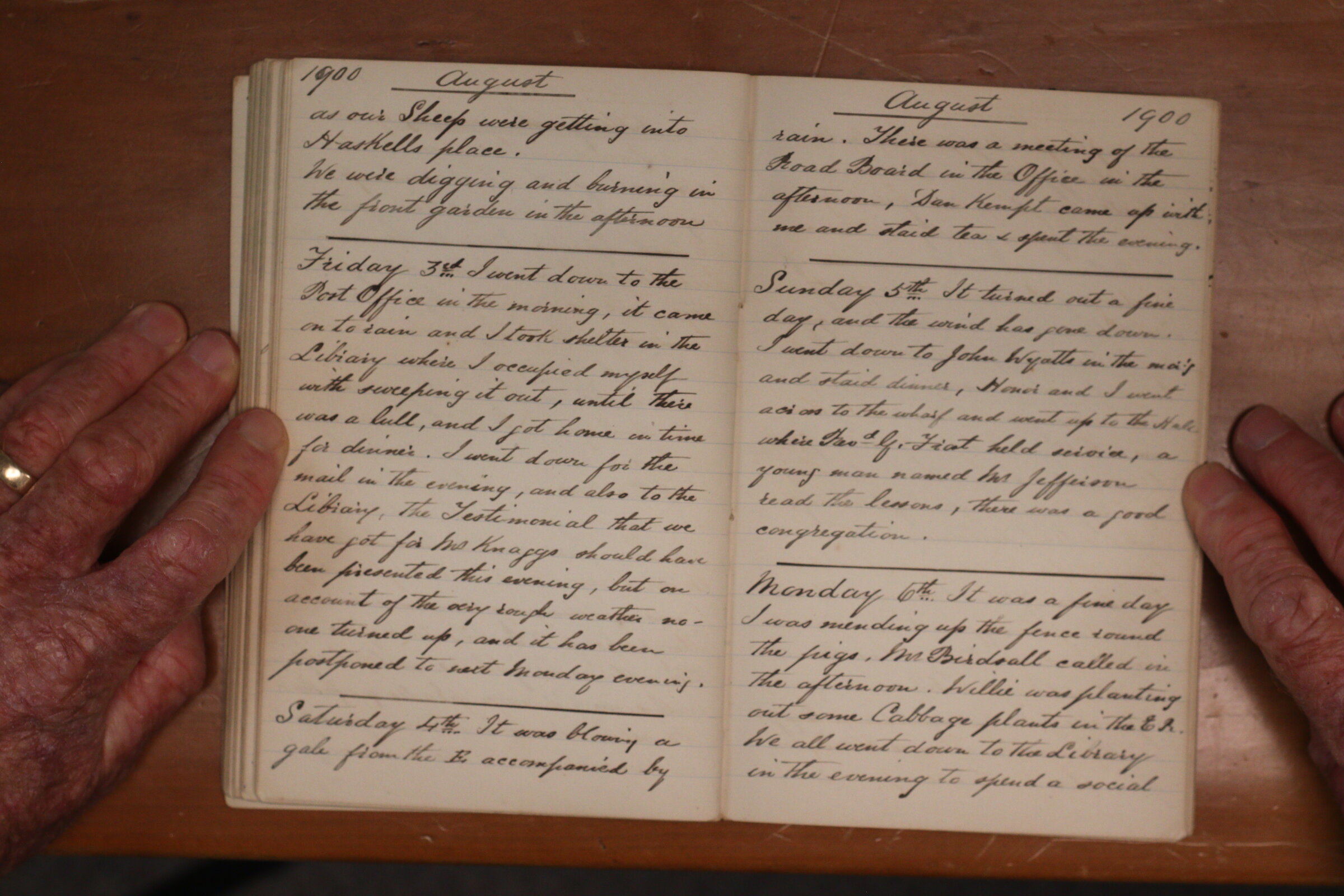 Original CS Clarke diary page