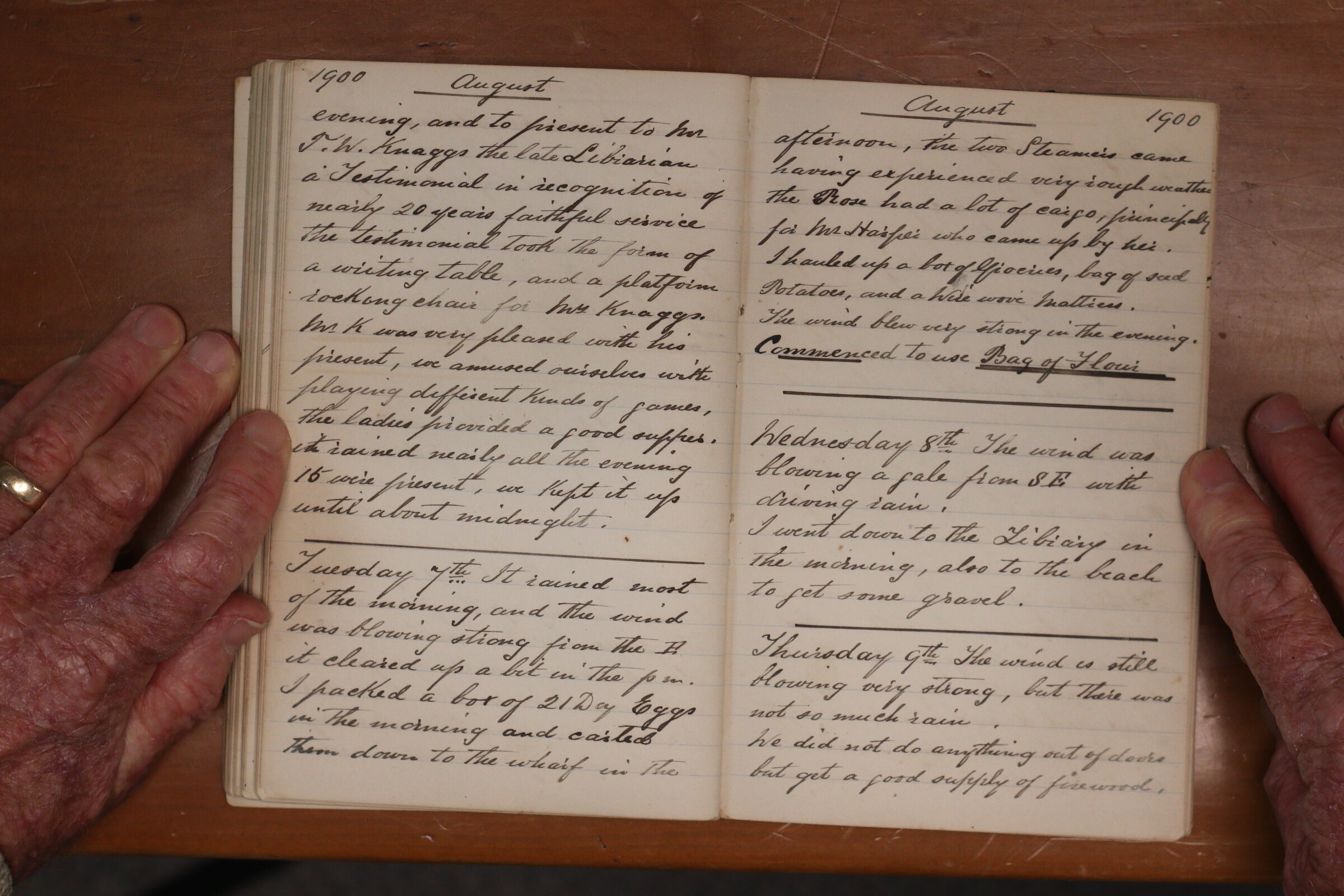 Original CS Clarke diary page