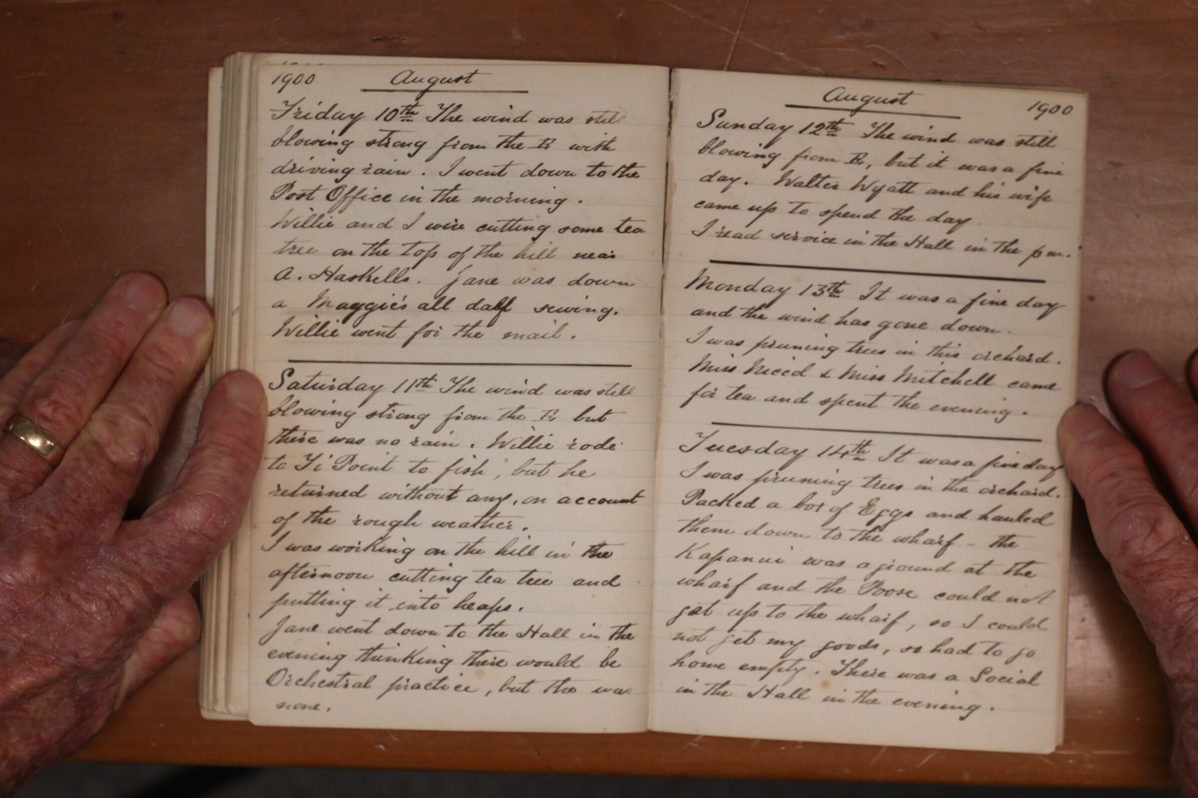 Original CS Clarke diary page