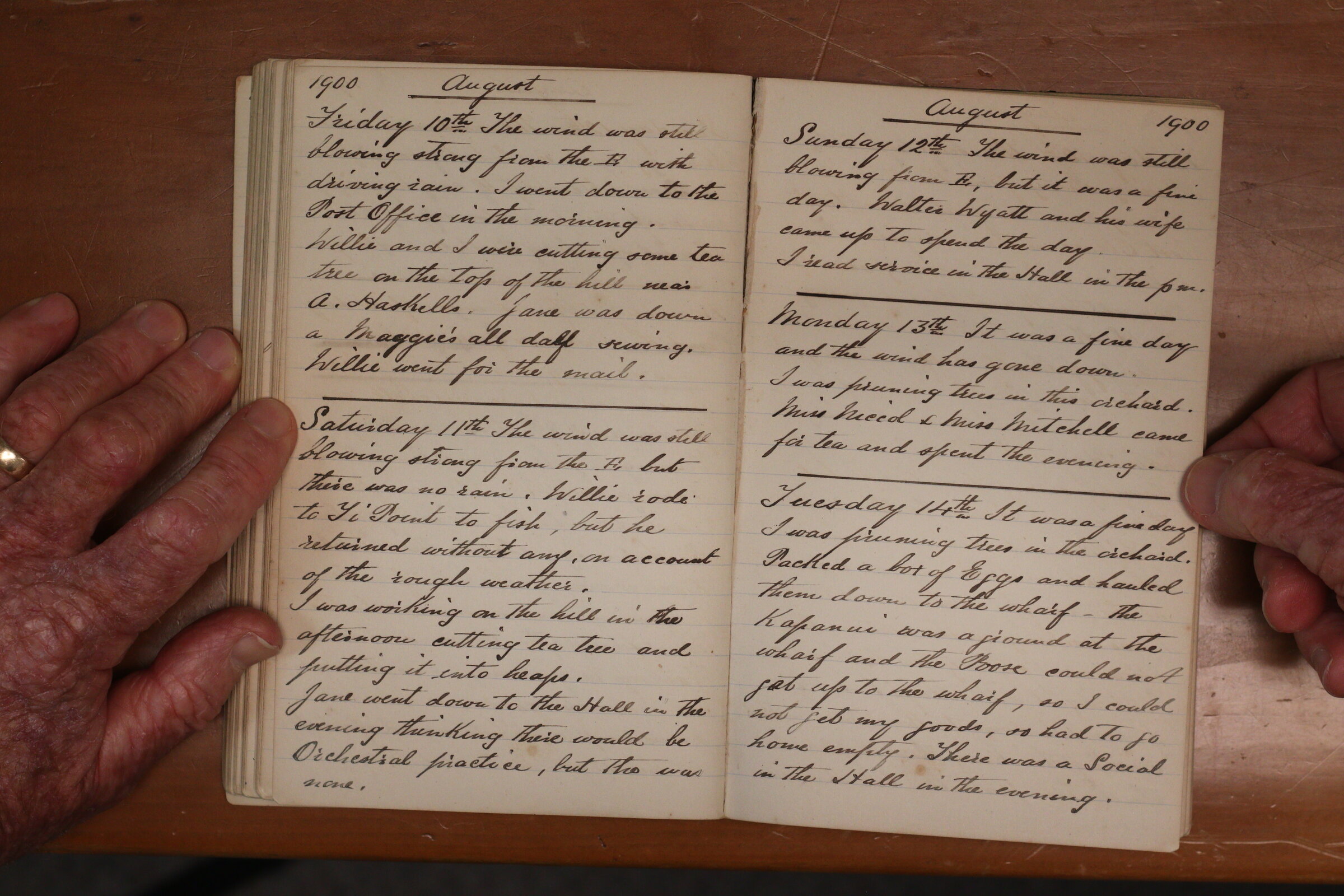 Original CS Clarke diary page