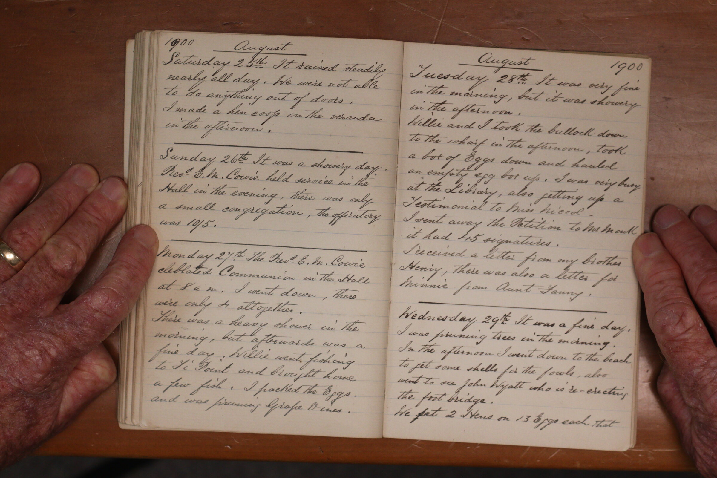 Original CS Clarke diary page