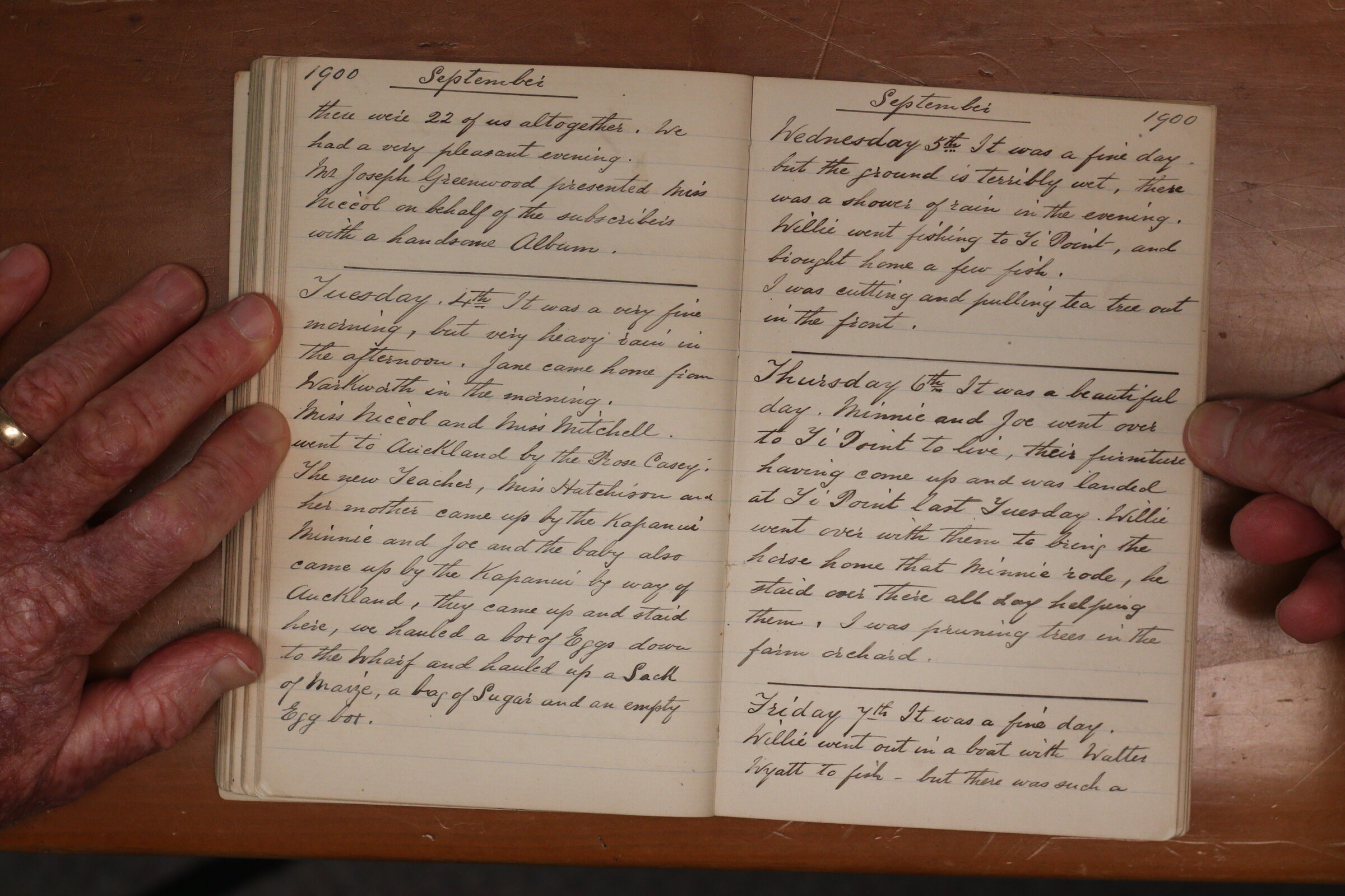 Original CS Clarke diary page