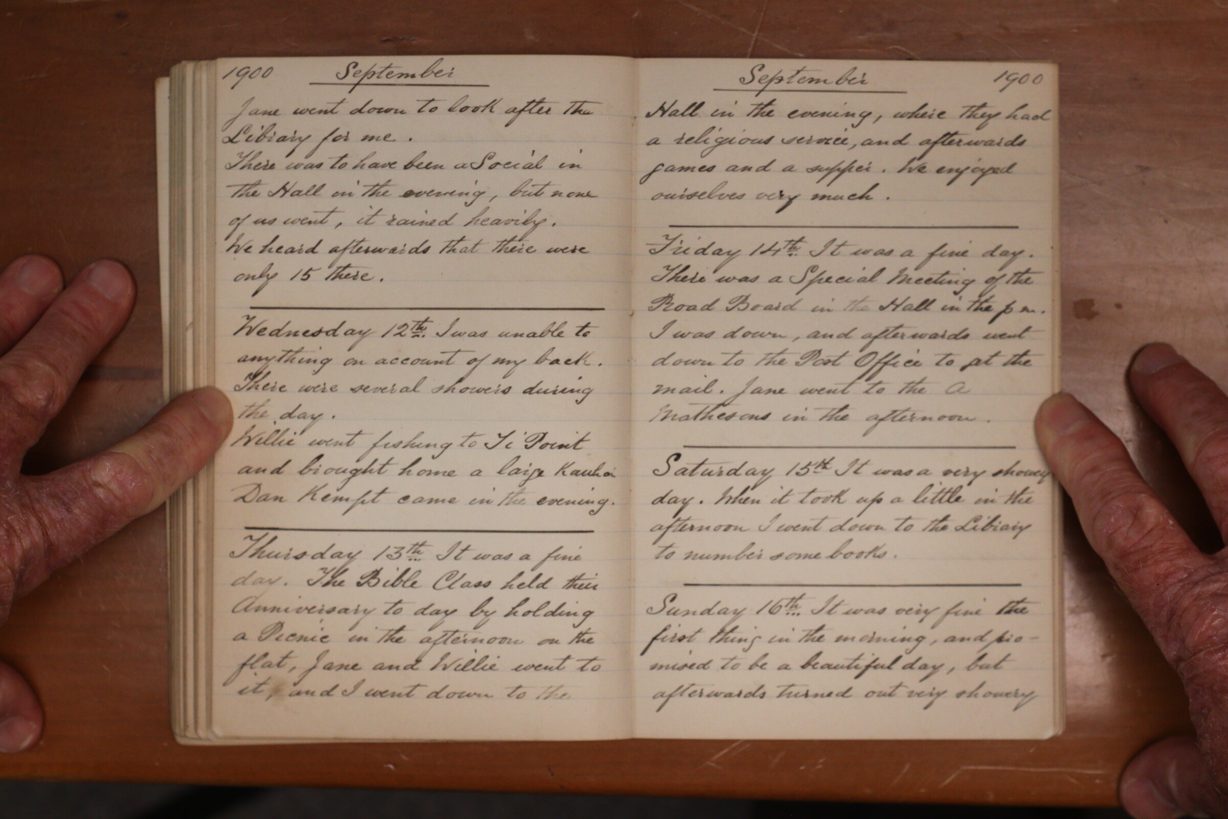 Original CS Clarke diary page