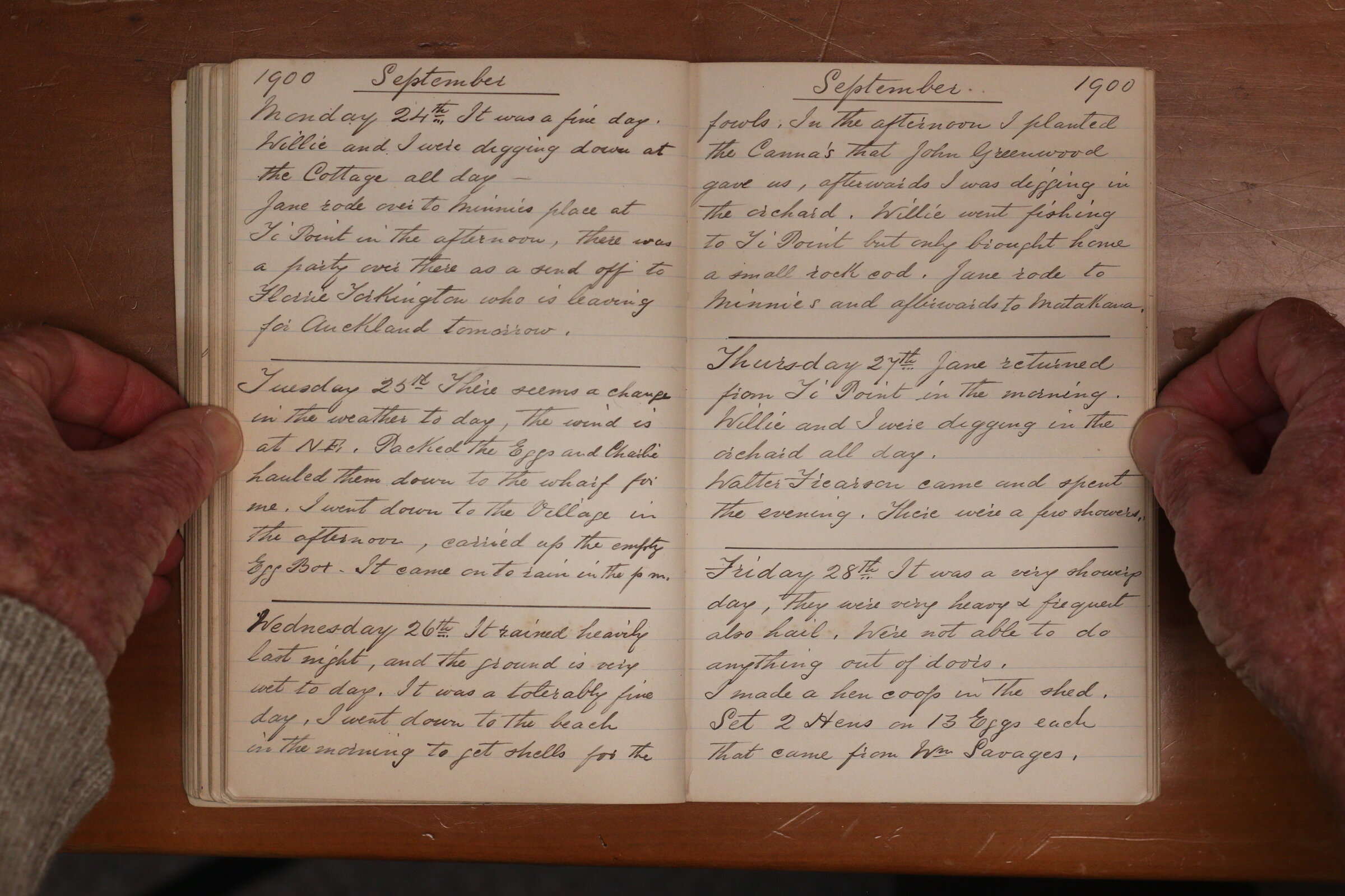 Original CS Clarke diary page