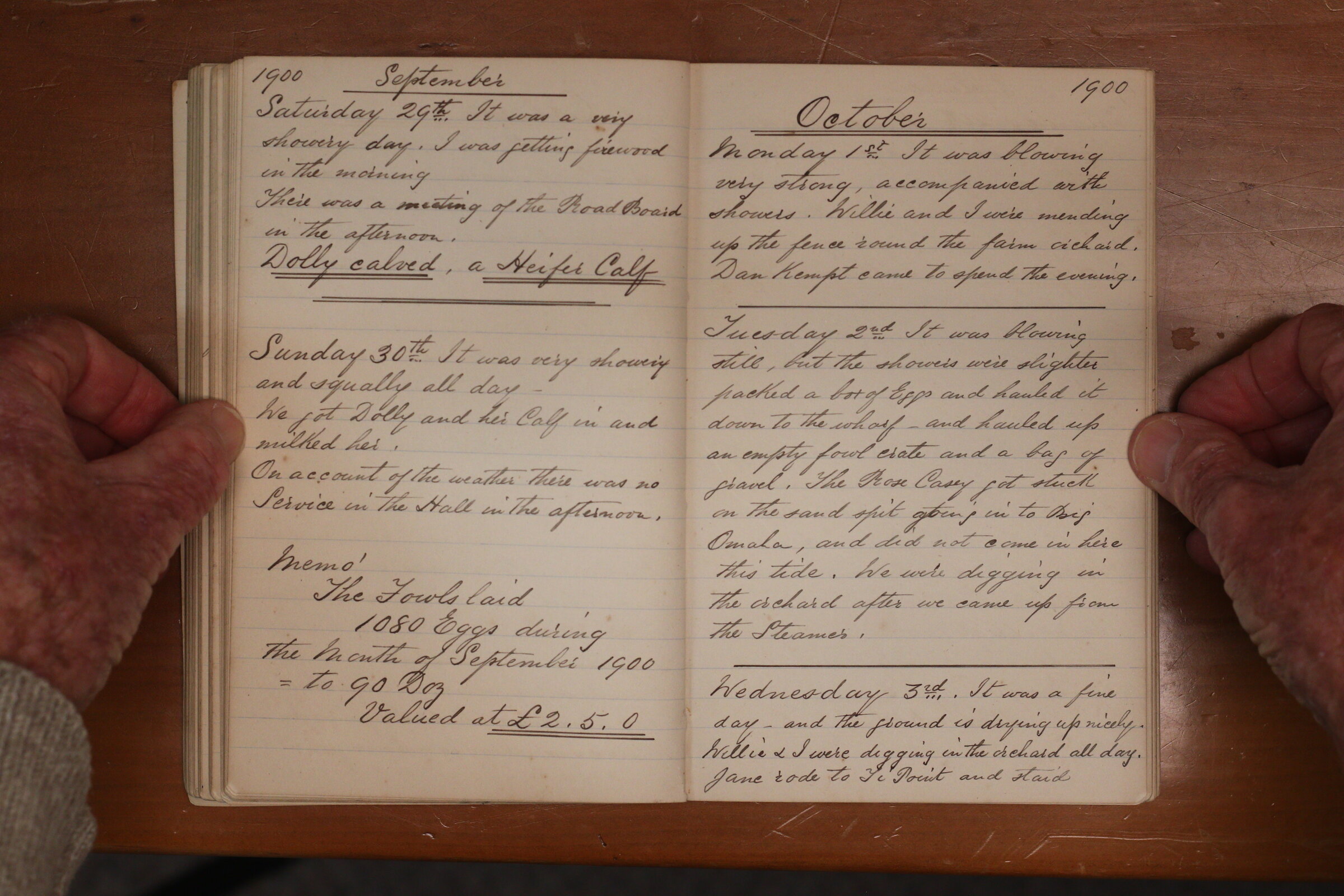 Original CS Clarke diary page