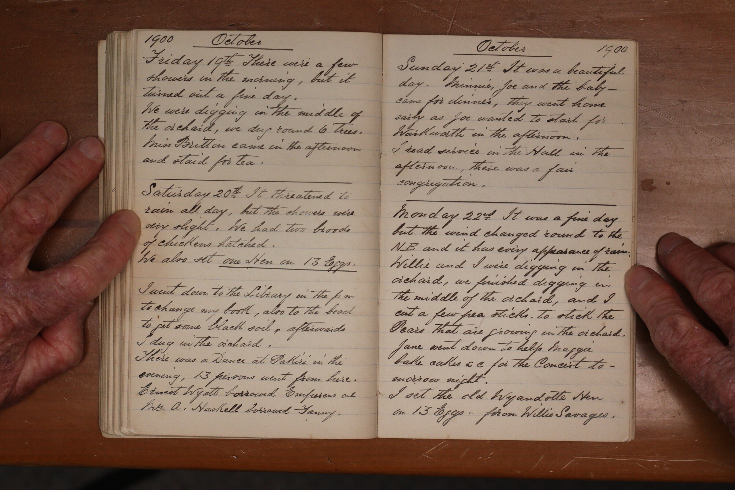 Original CS Clarke diary page