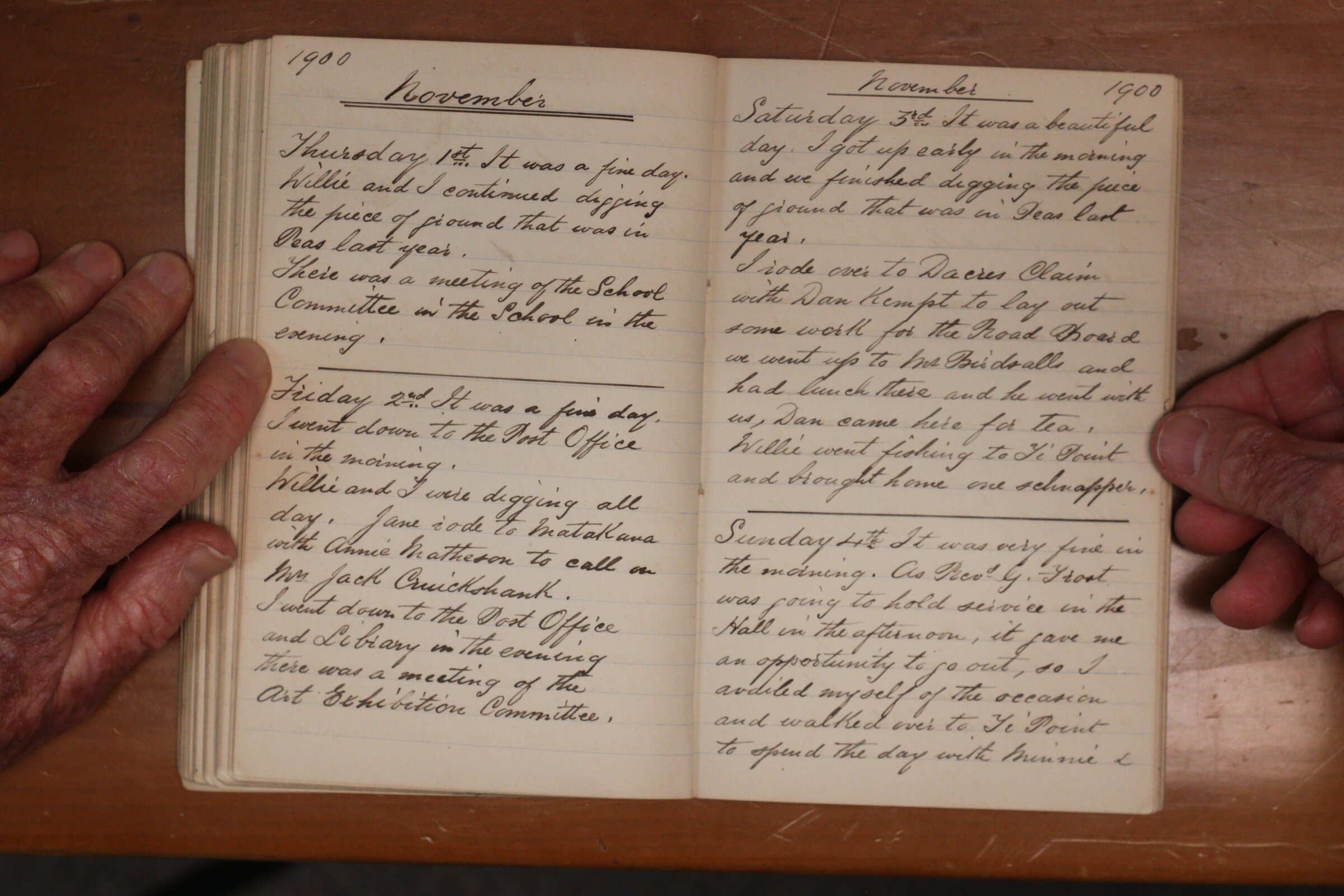 Original CS Clarke diary page