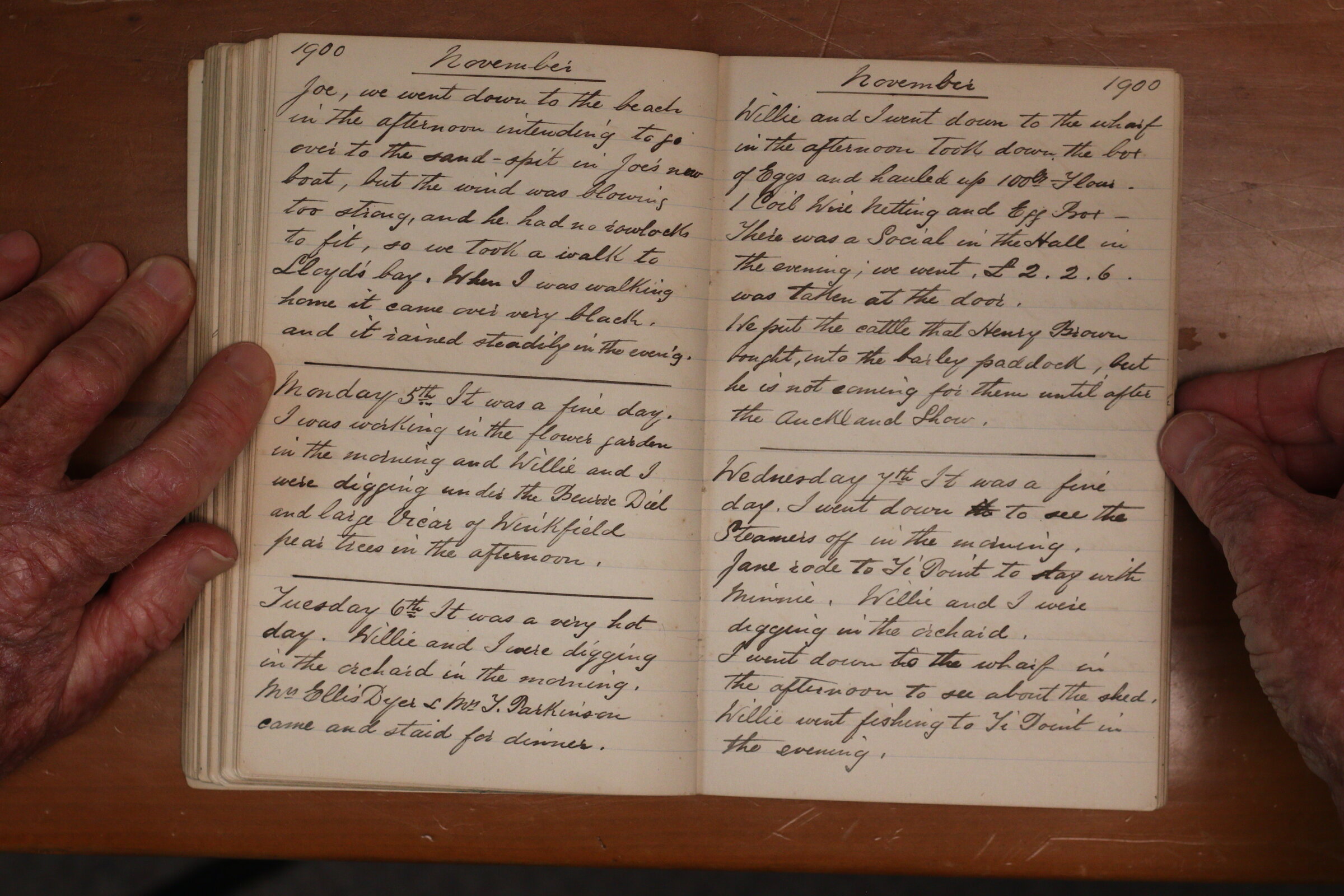 Original CS Clarke diary page