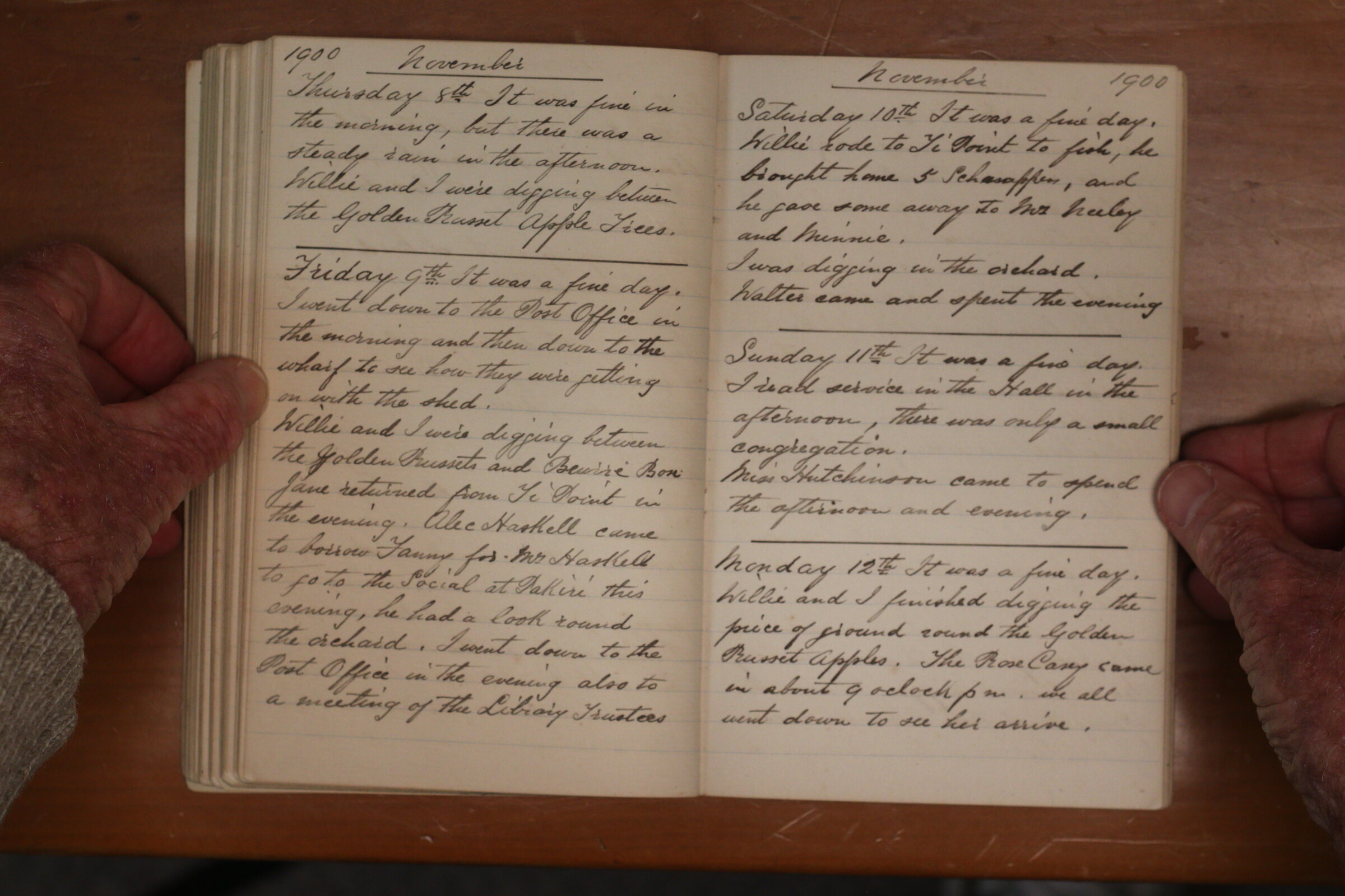 Original CS Clarke diary page