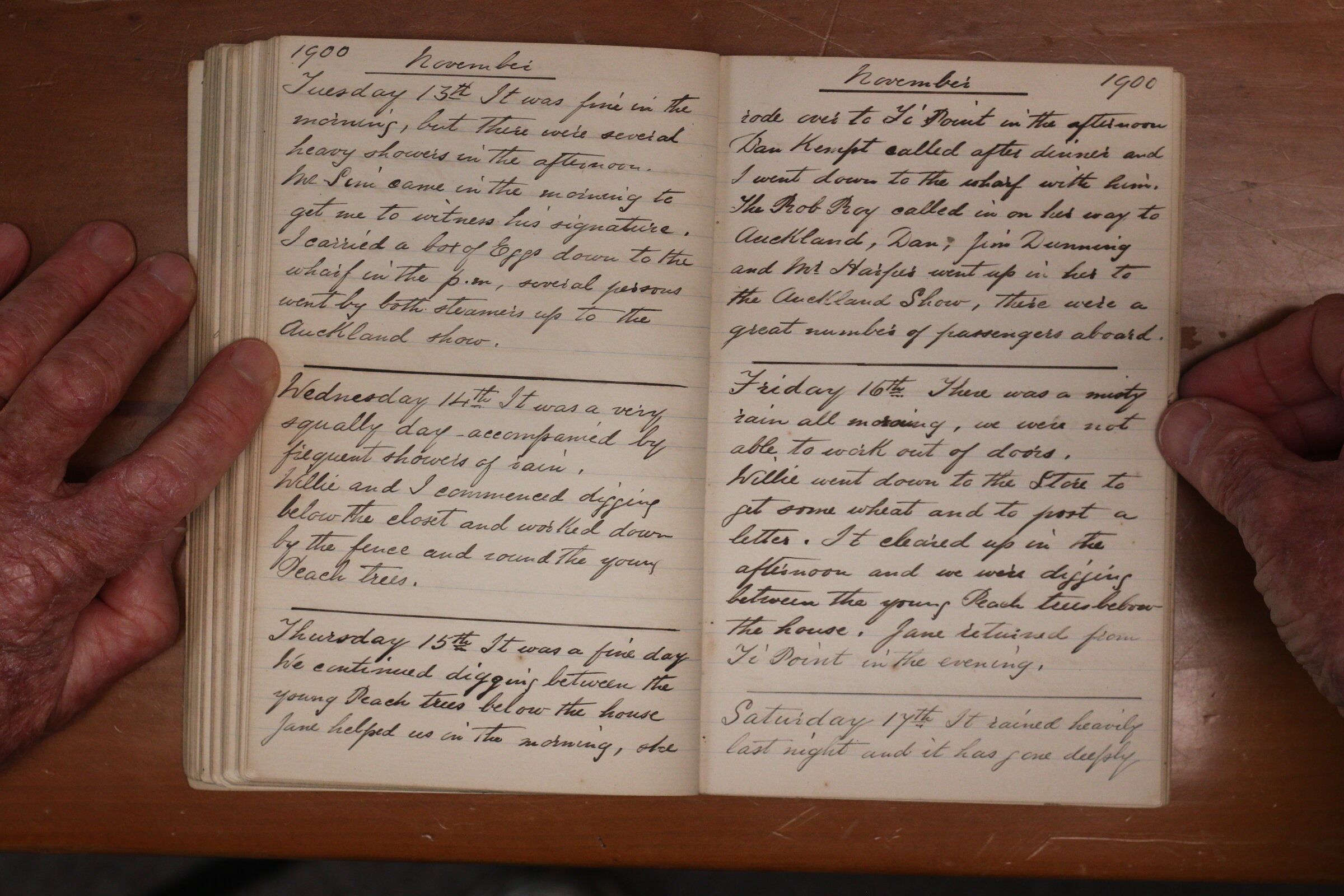 Original CS Clarke diary page