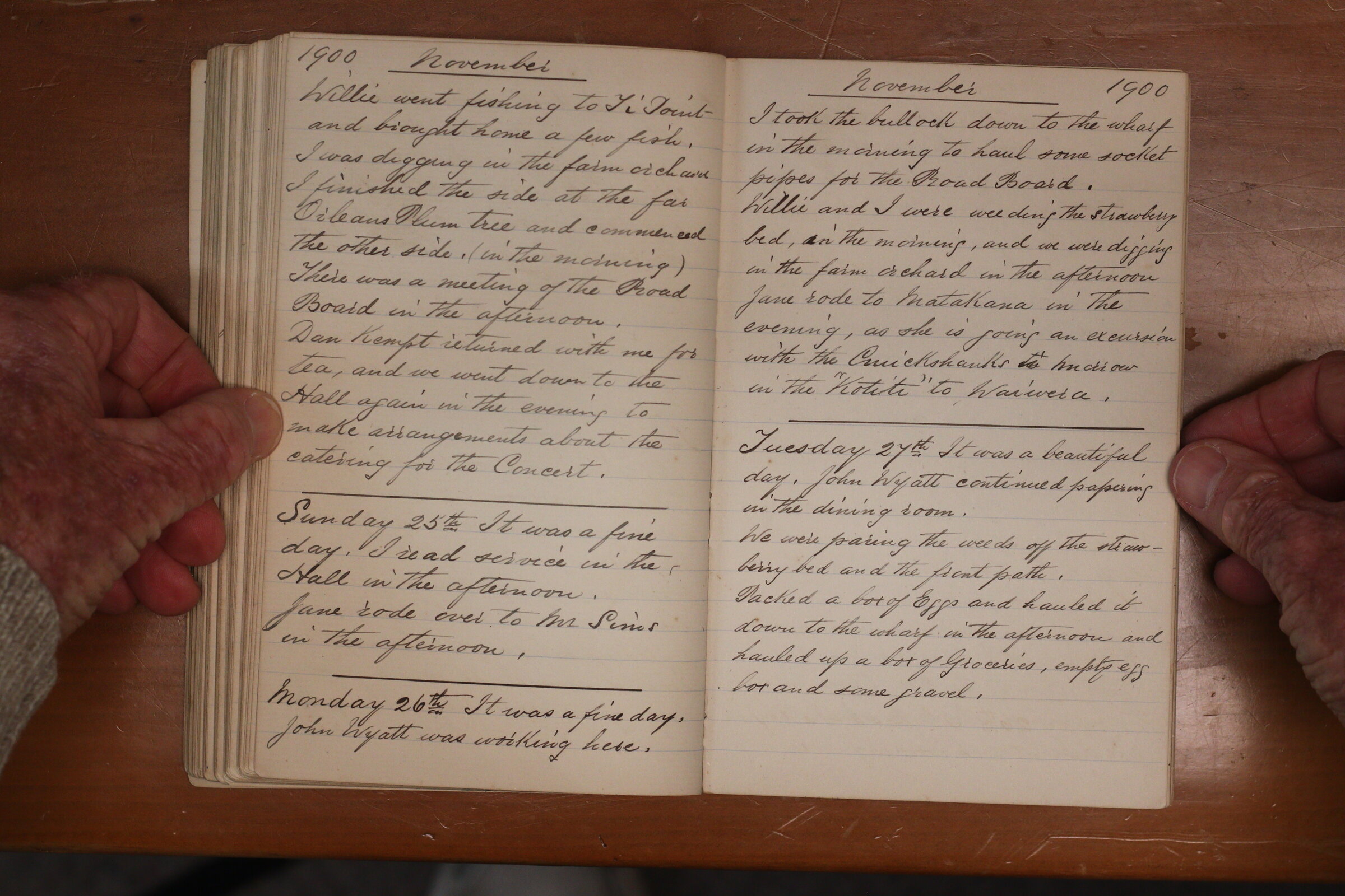 Original CS Clarke diary page