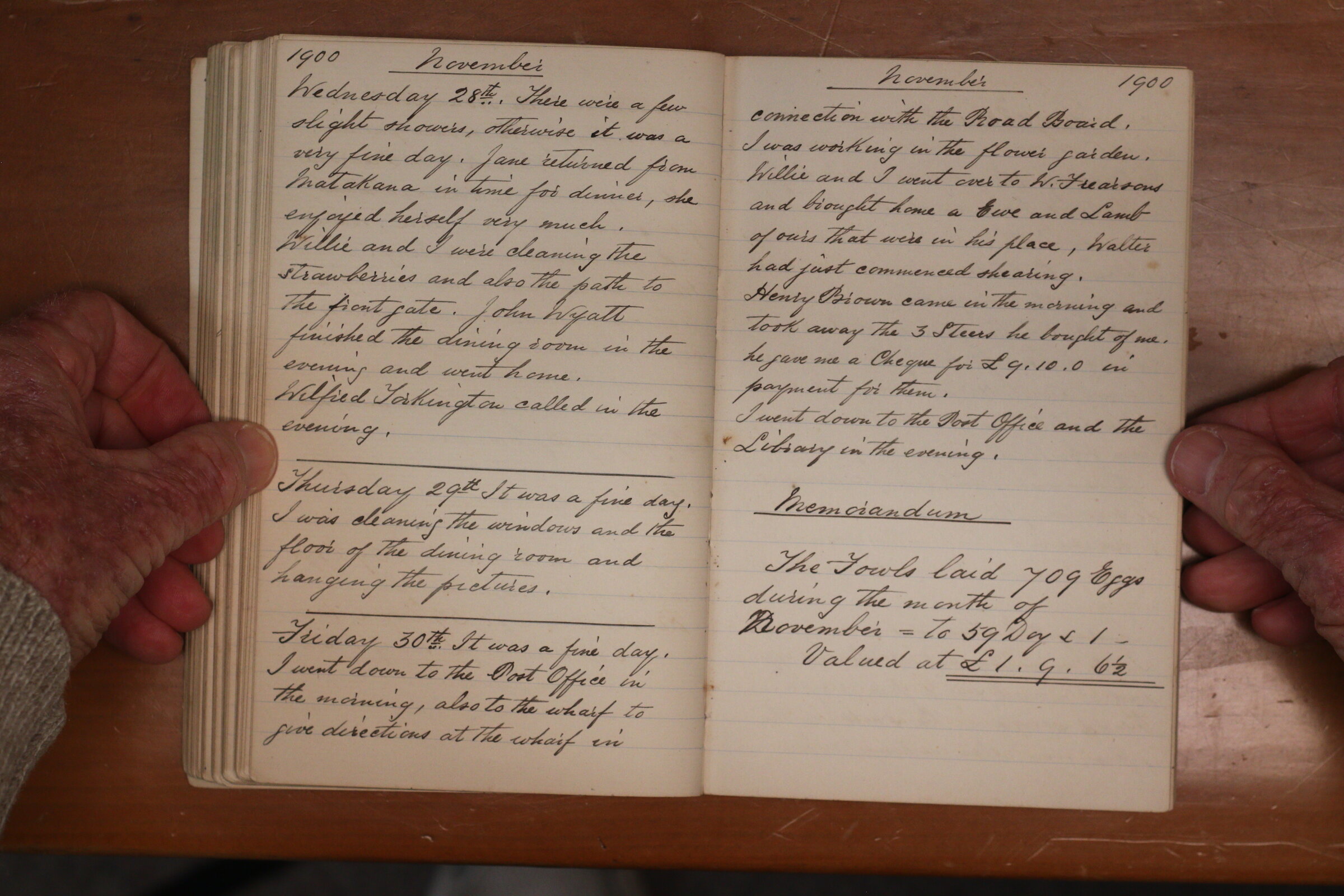 Original CS Clarke diary page