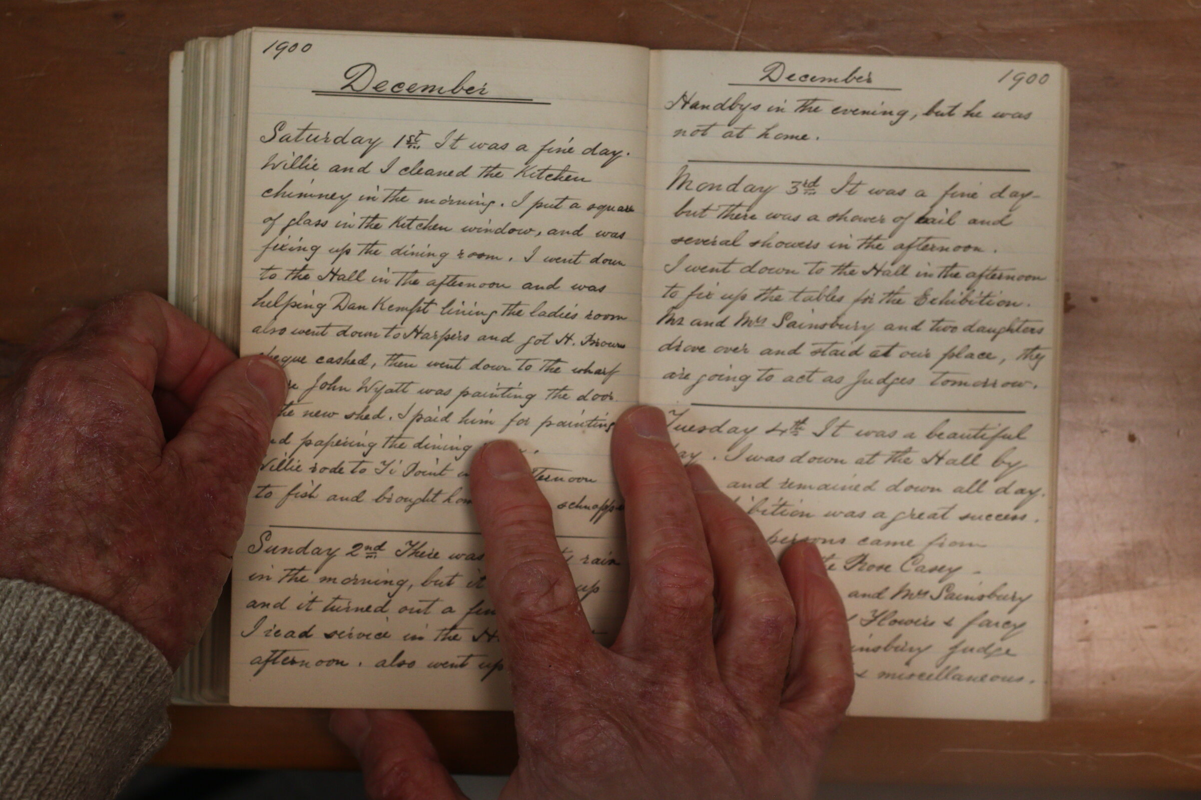 Original CS Clarke diary page