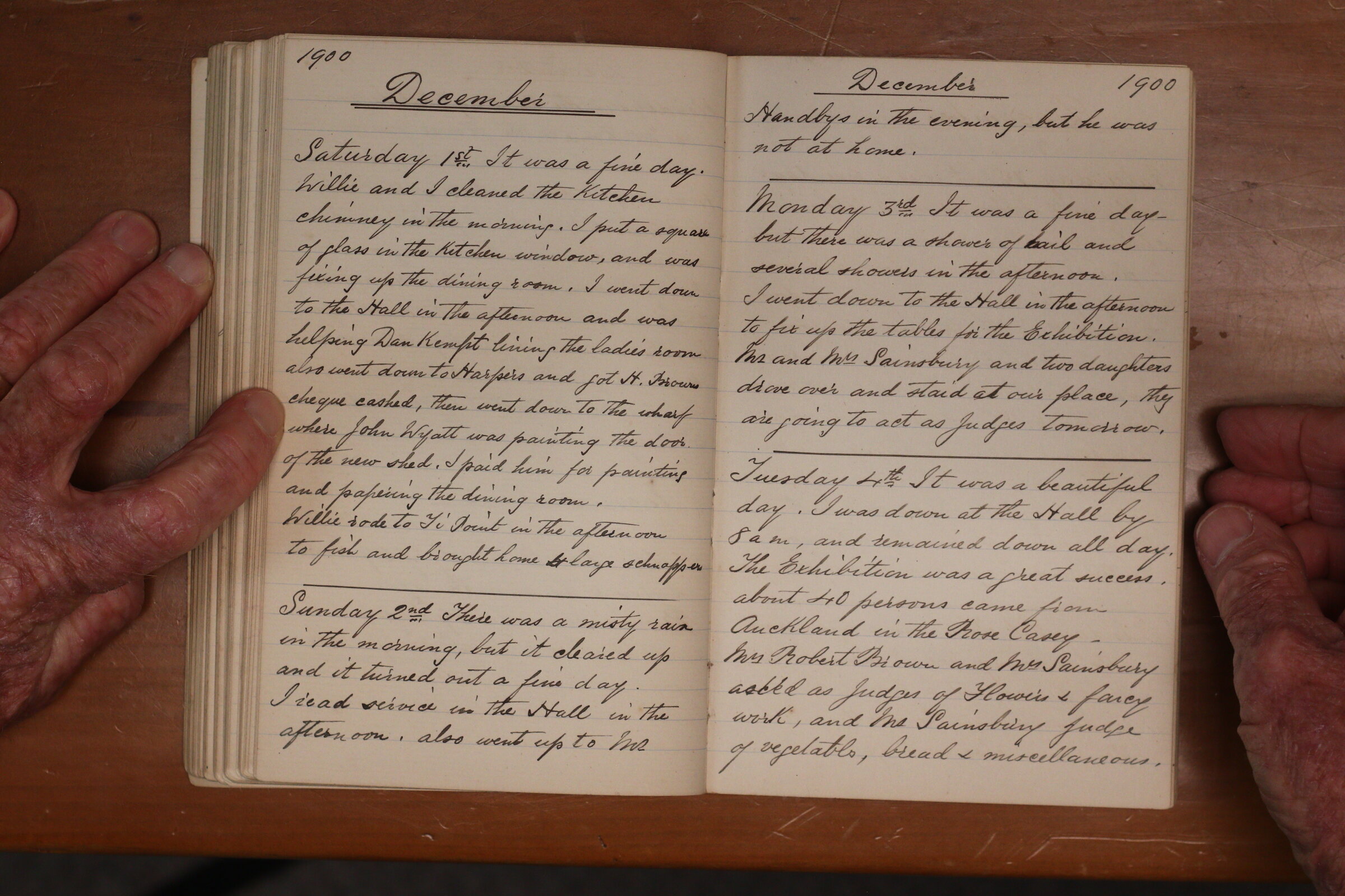 Original CS Clarke diary page