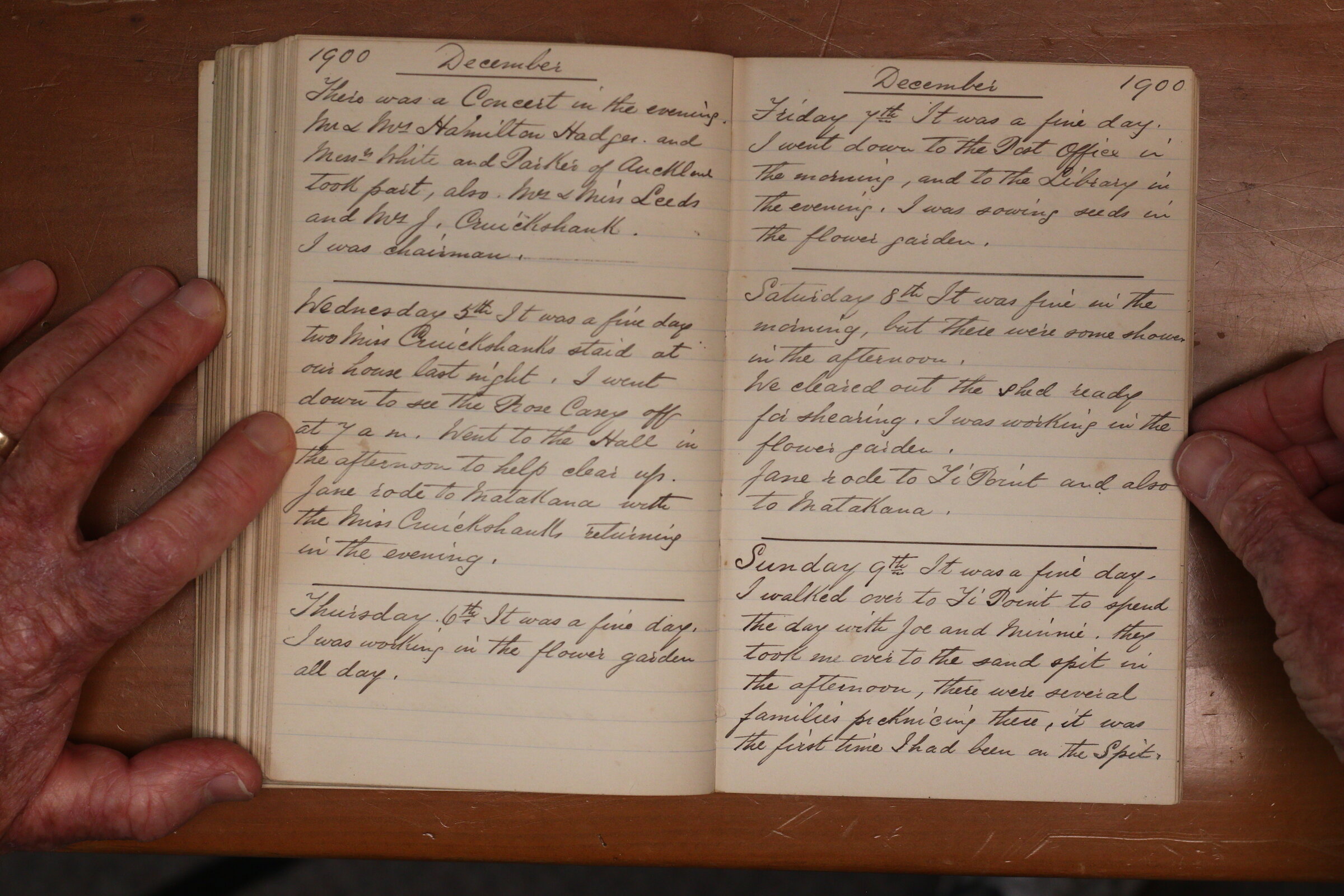 Original CS Clarke diary page